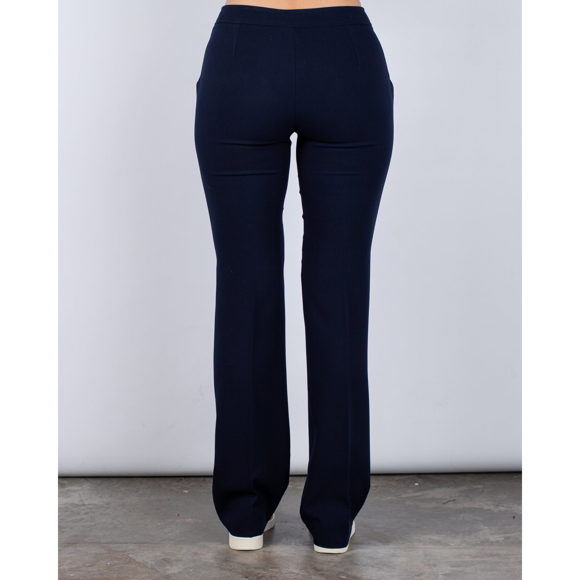 Marella Emme Procida Classic Kick Flare Smart Trouser Navy