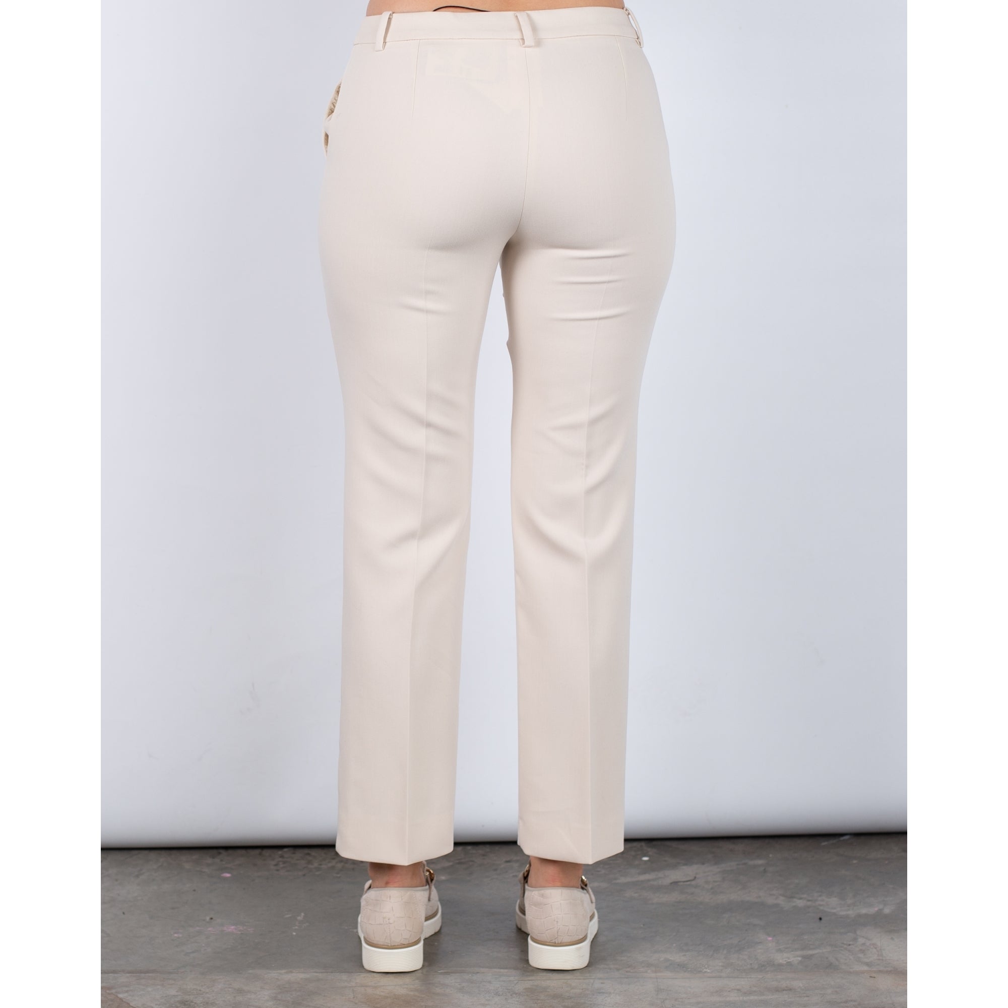 Marella Emme Pomez Smart Cigarette Trouser Cream