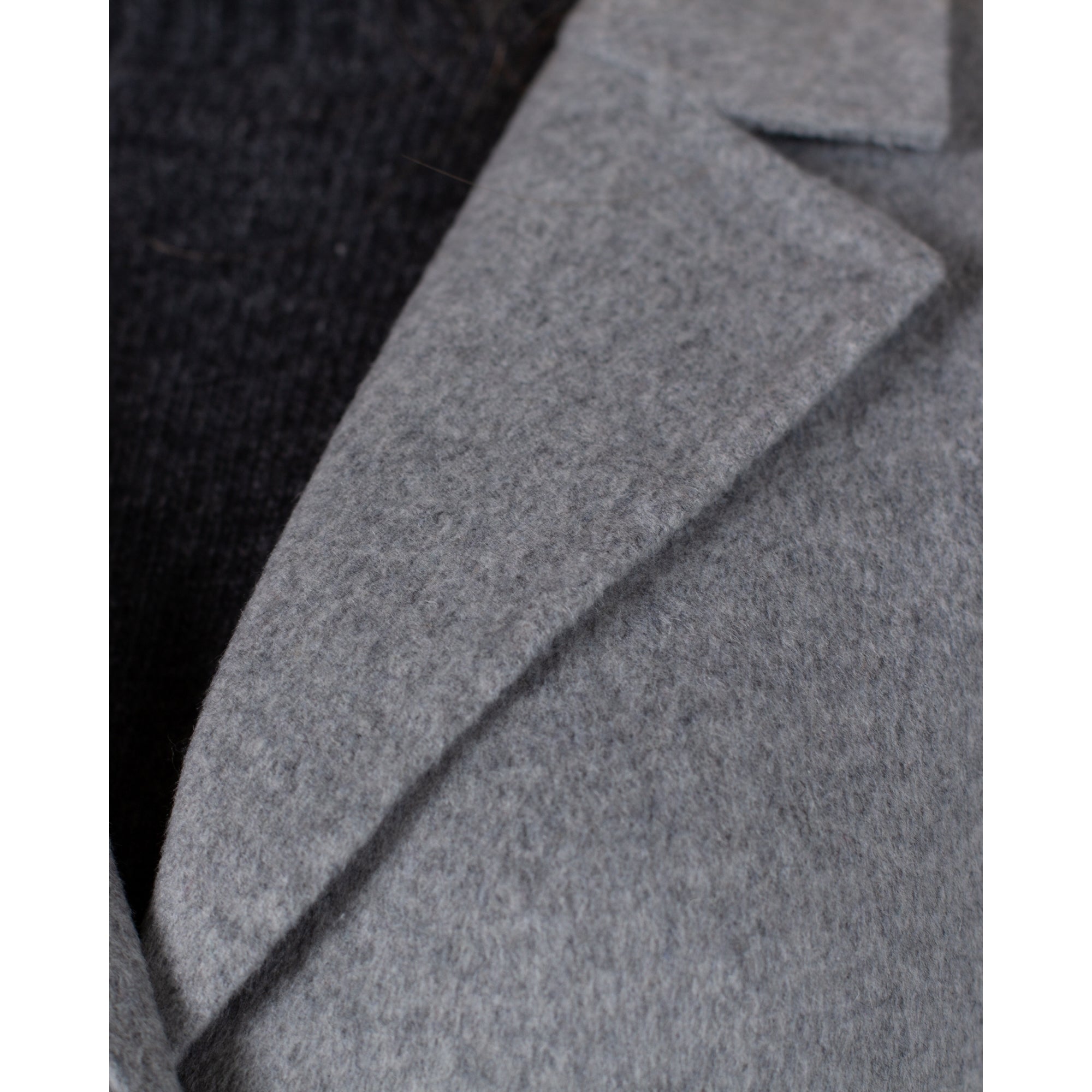 Part Two Lorelai Single Breasted Wool Coat With Half Back Belt Grey Melange