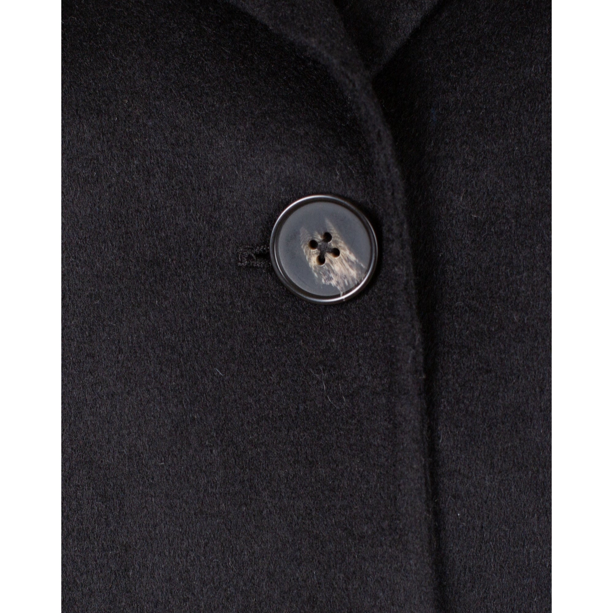 Part Two Lorelai Single Breasted Wool Coat With Half Back Belt Black