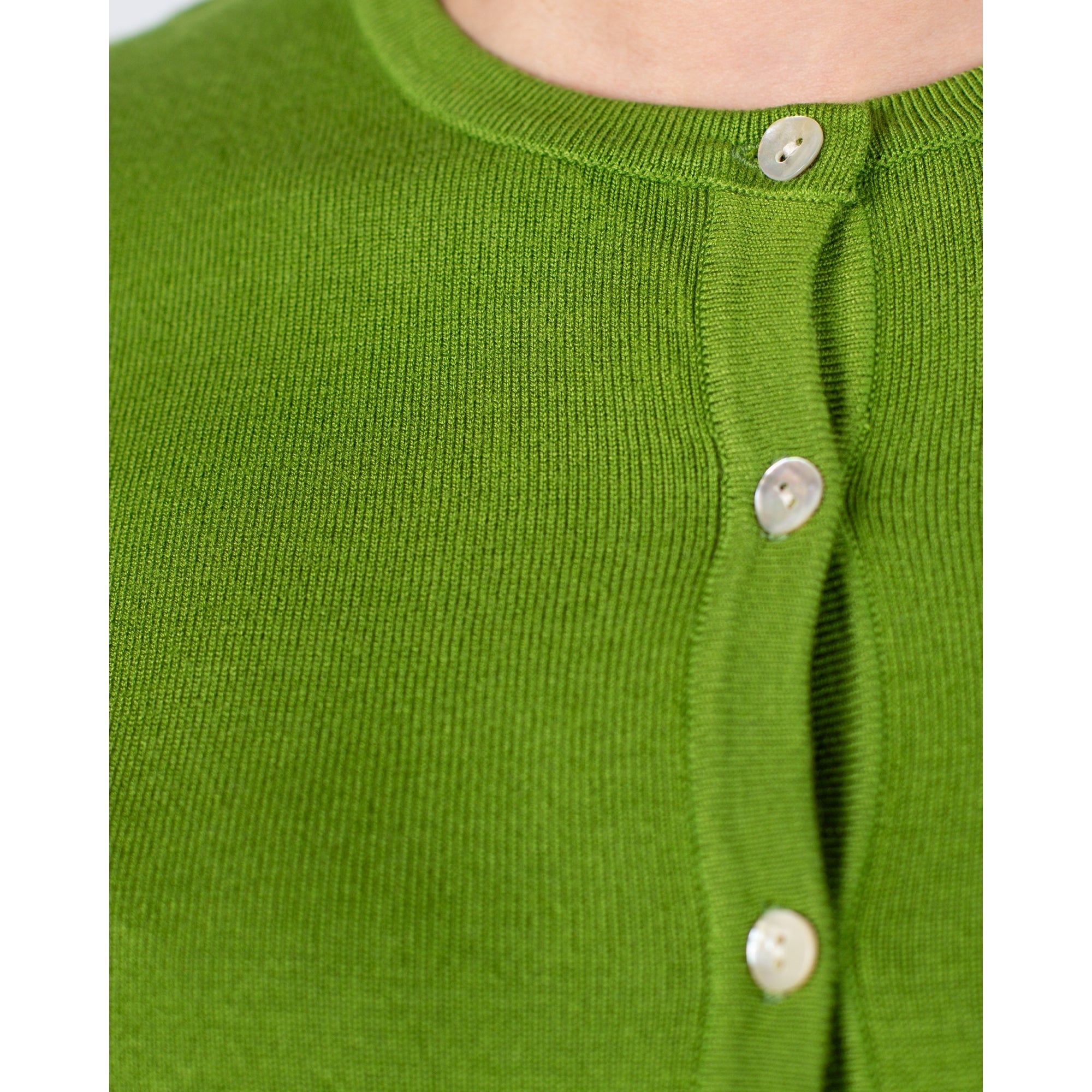 Marble Fashions Button Down Fine Knit Cardigan With Rib Hem Pistachio 221