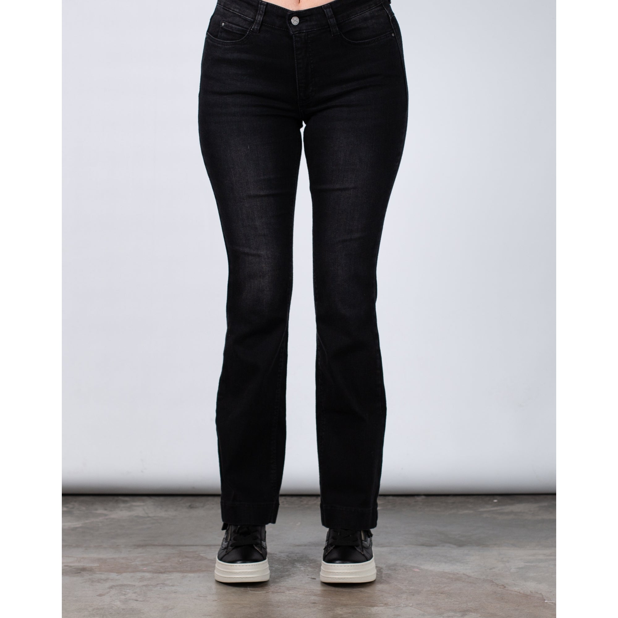 Mac Dream Bootcut Denim Jean Black Washed D988 34L