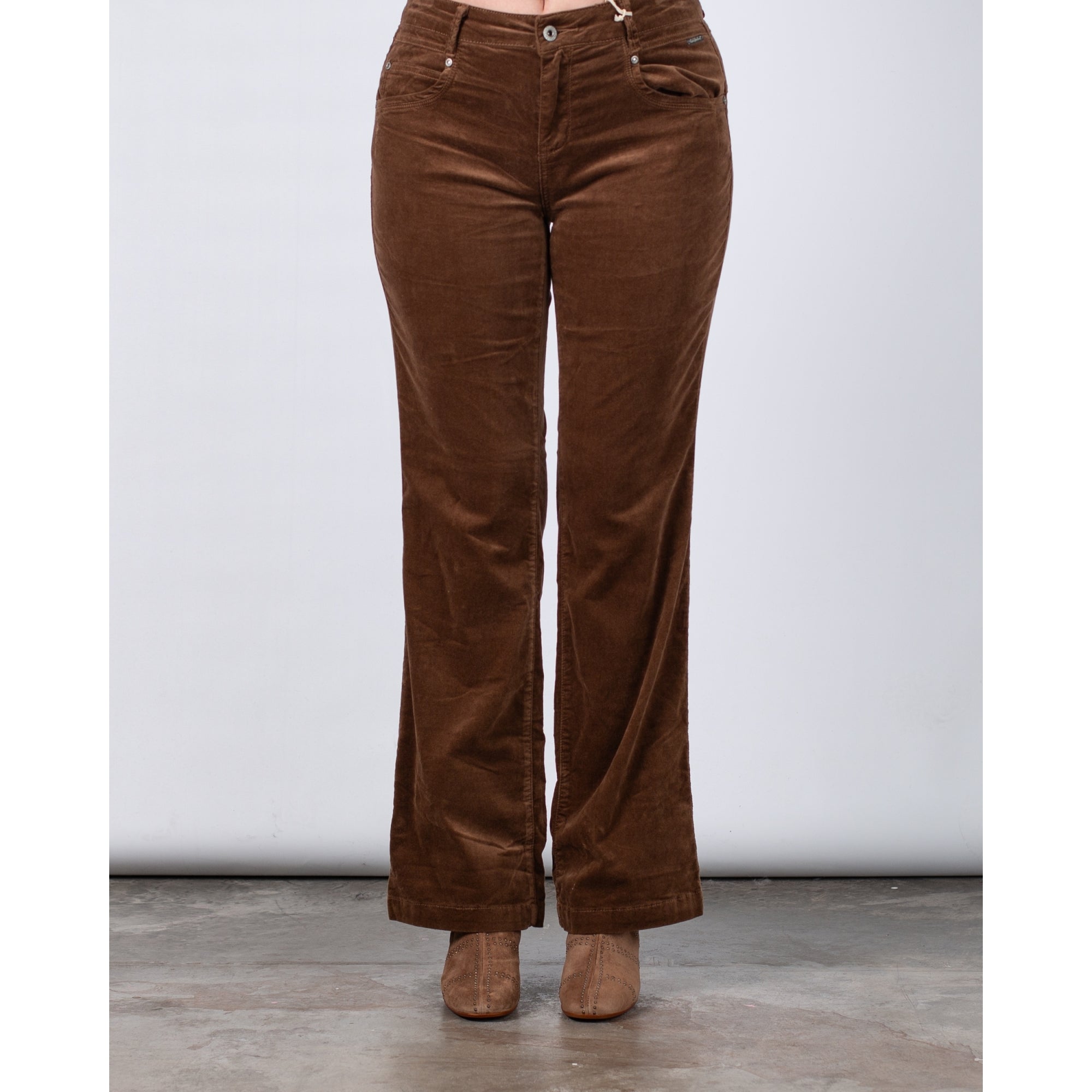 Red Button Bibette Bootcut Velvet Jean Cognac