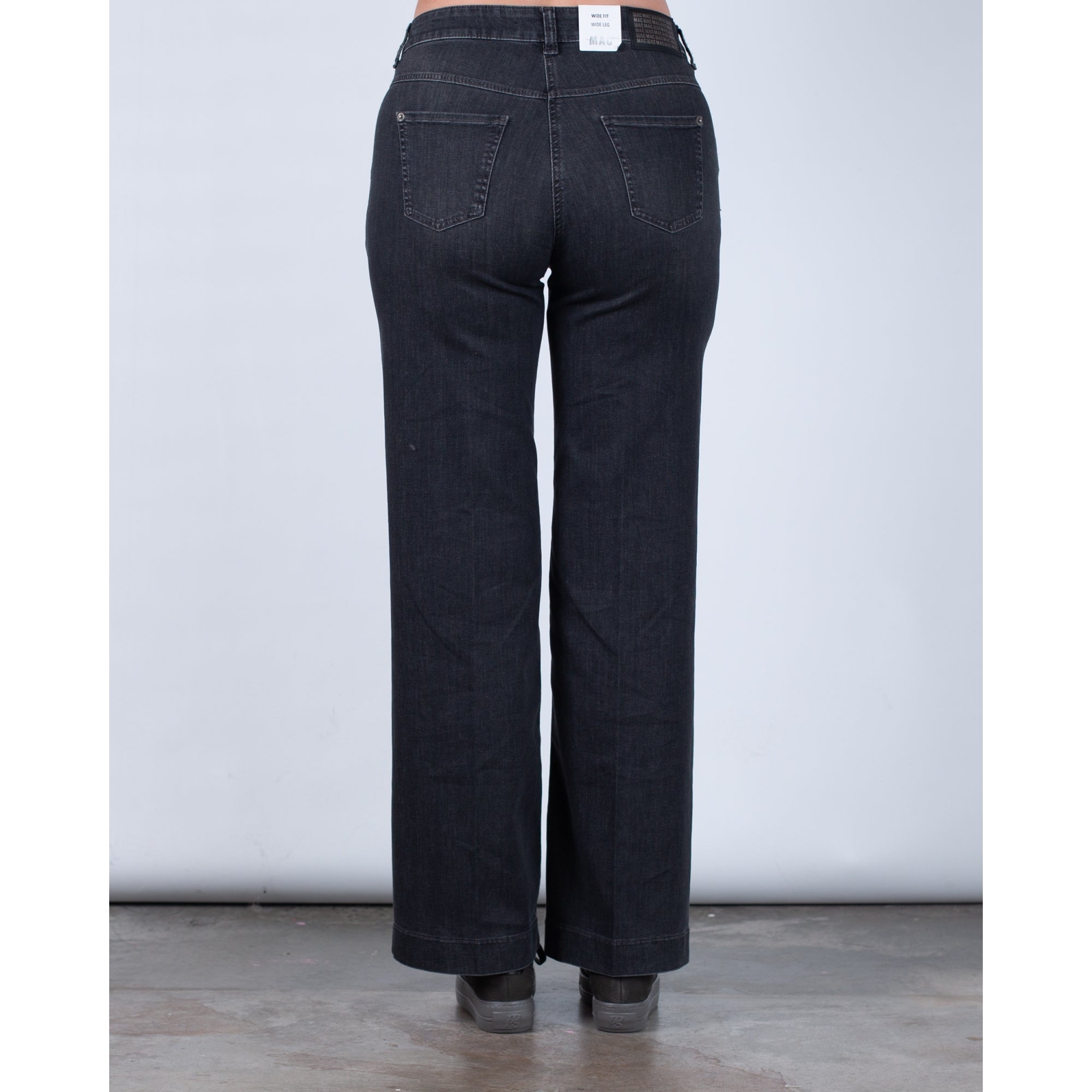 Mac Wide Leg Jean Dark Grey D901 32L
