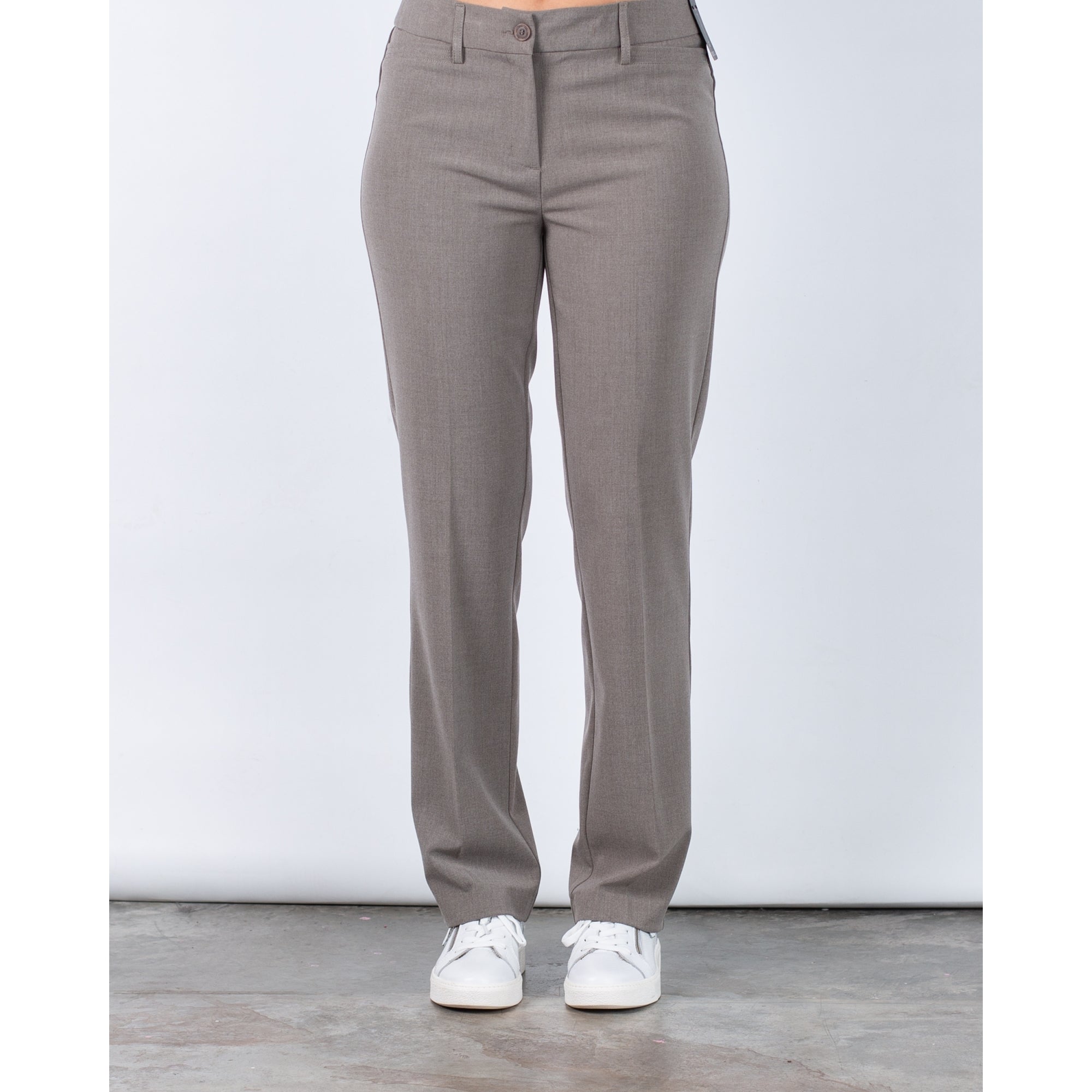 Robell Sissi Smart Classic Zip Front Trouser Taupe 1139