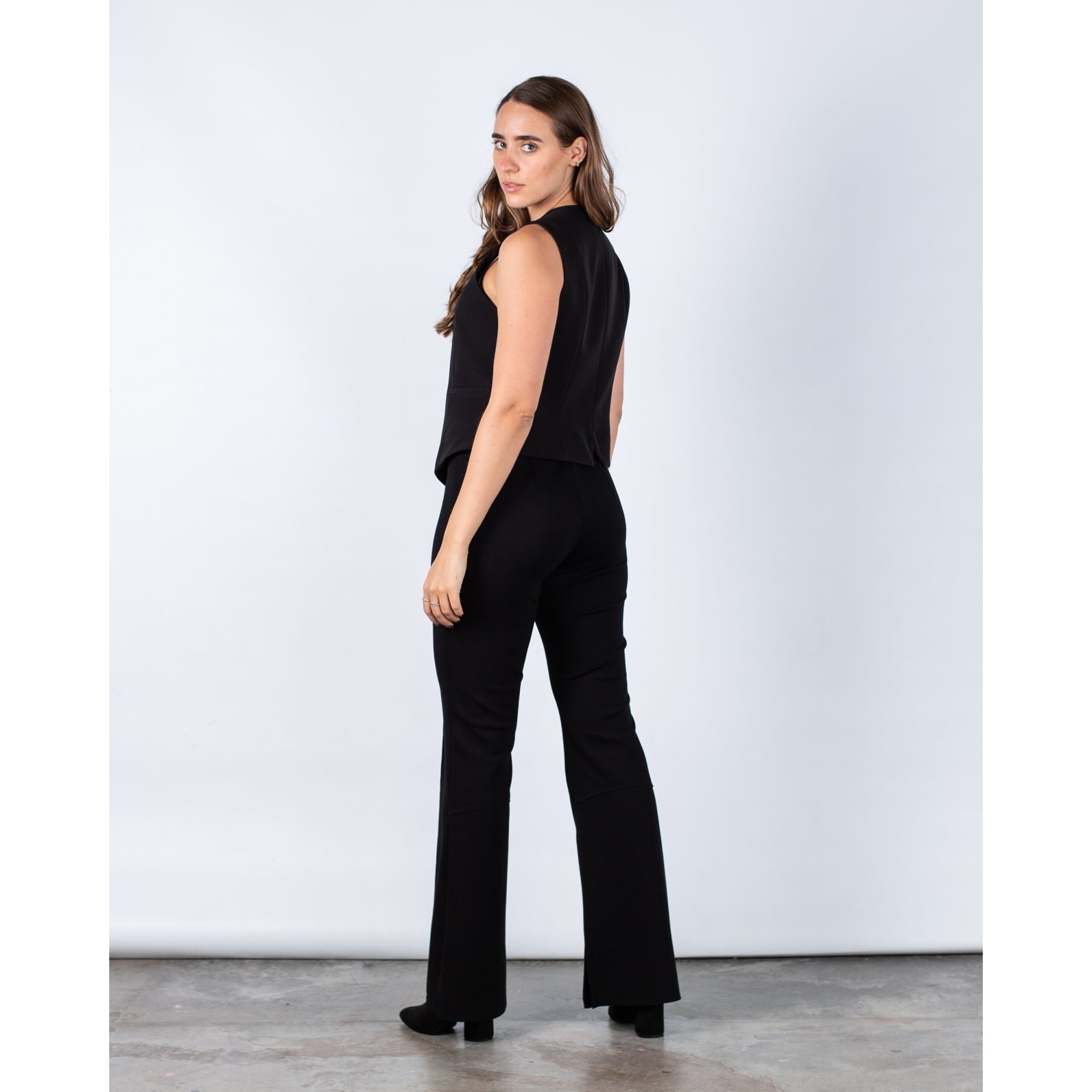 Bariloche Coslada Plain Tailored Waistcoat Black