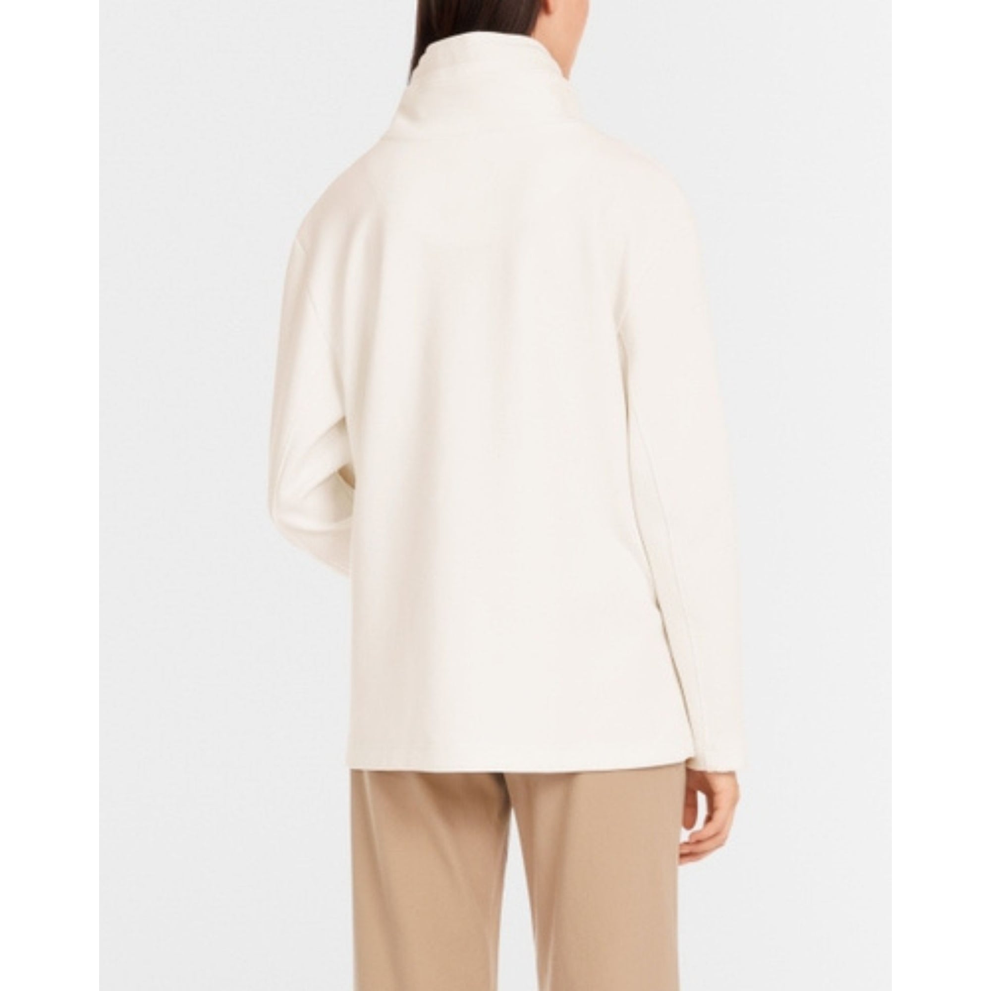 Marc Cain Drawstring Sweater With Painted Heart Off White