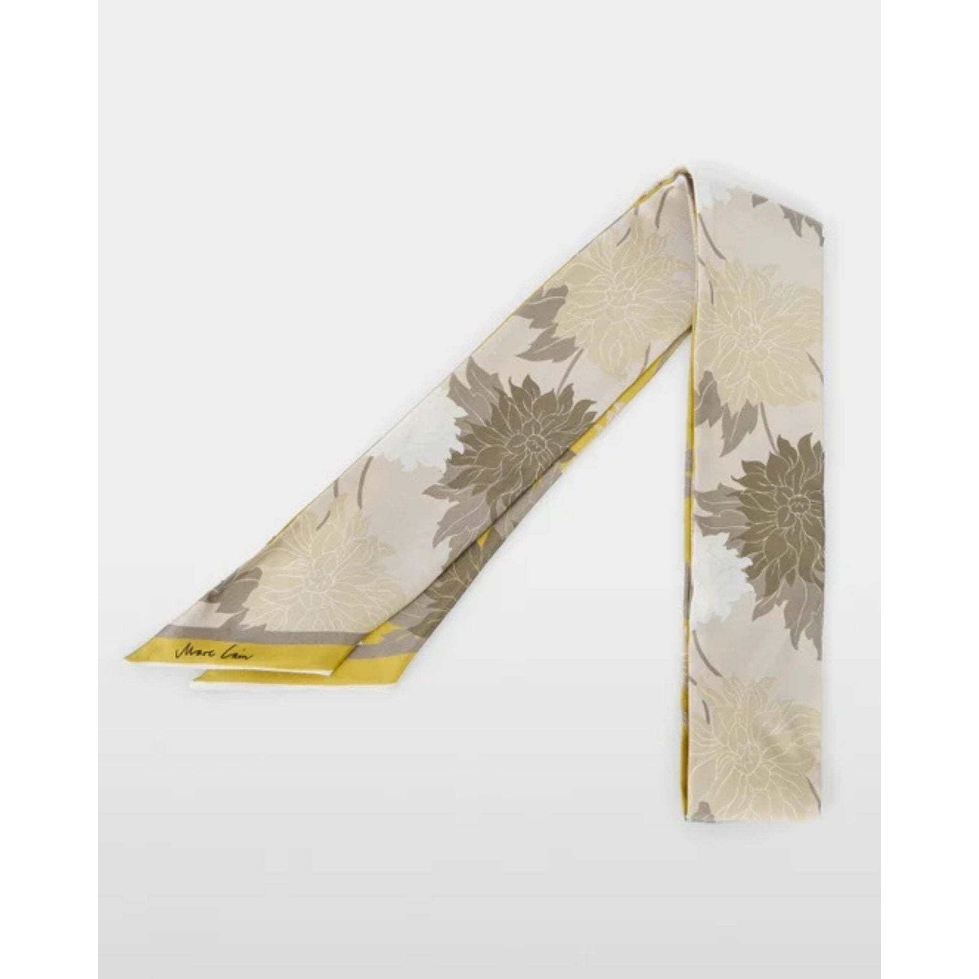 Marc Cain 100% Silk Neck Scarf Sage/multi