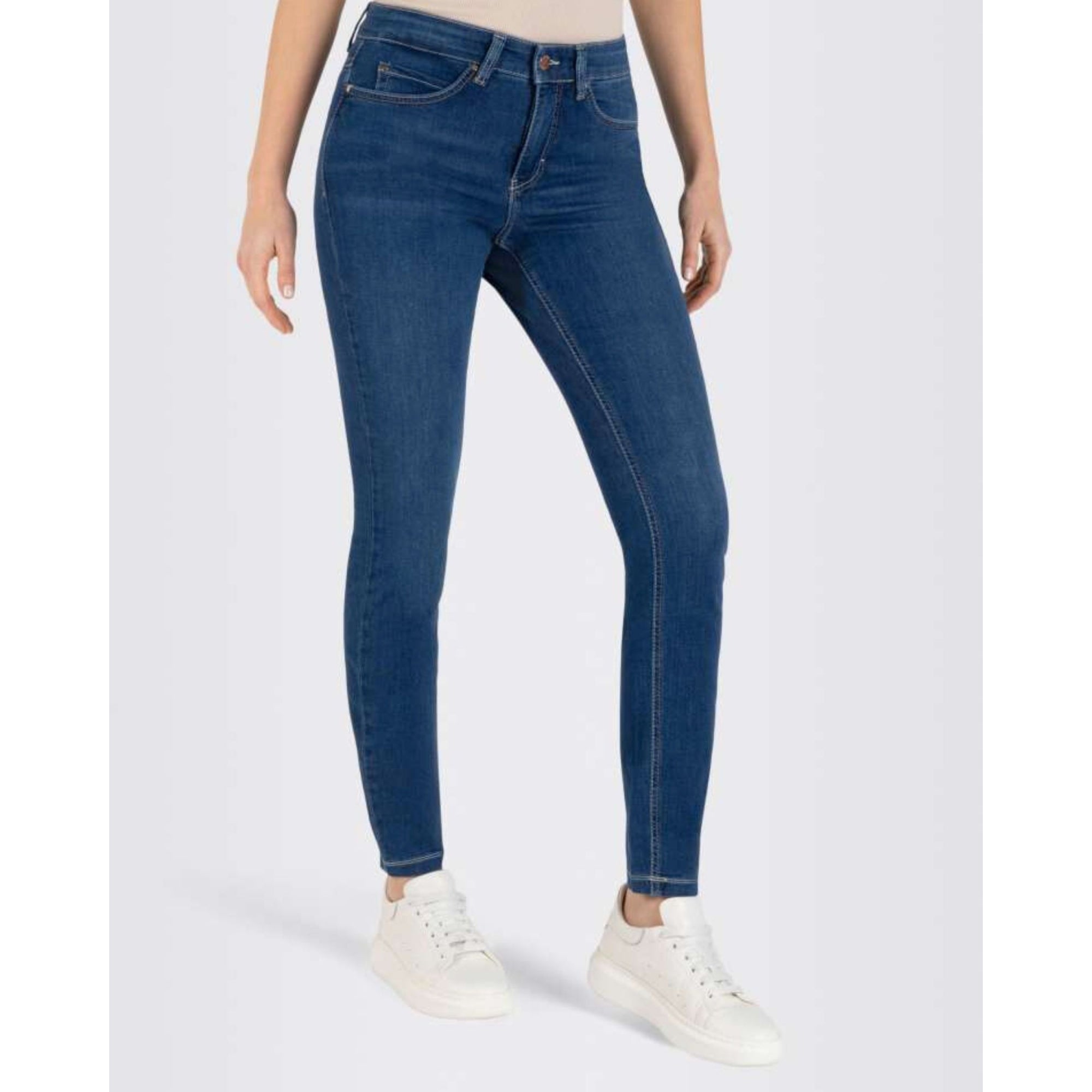 Mac Dream Skinny Stretch Denim Jean Mid Blue Authentic D569 32L