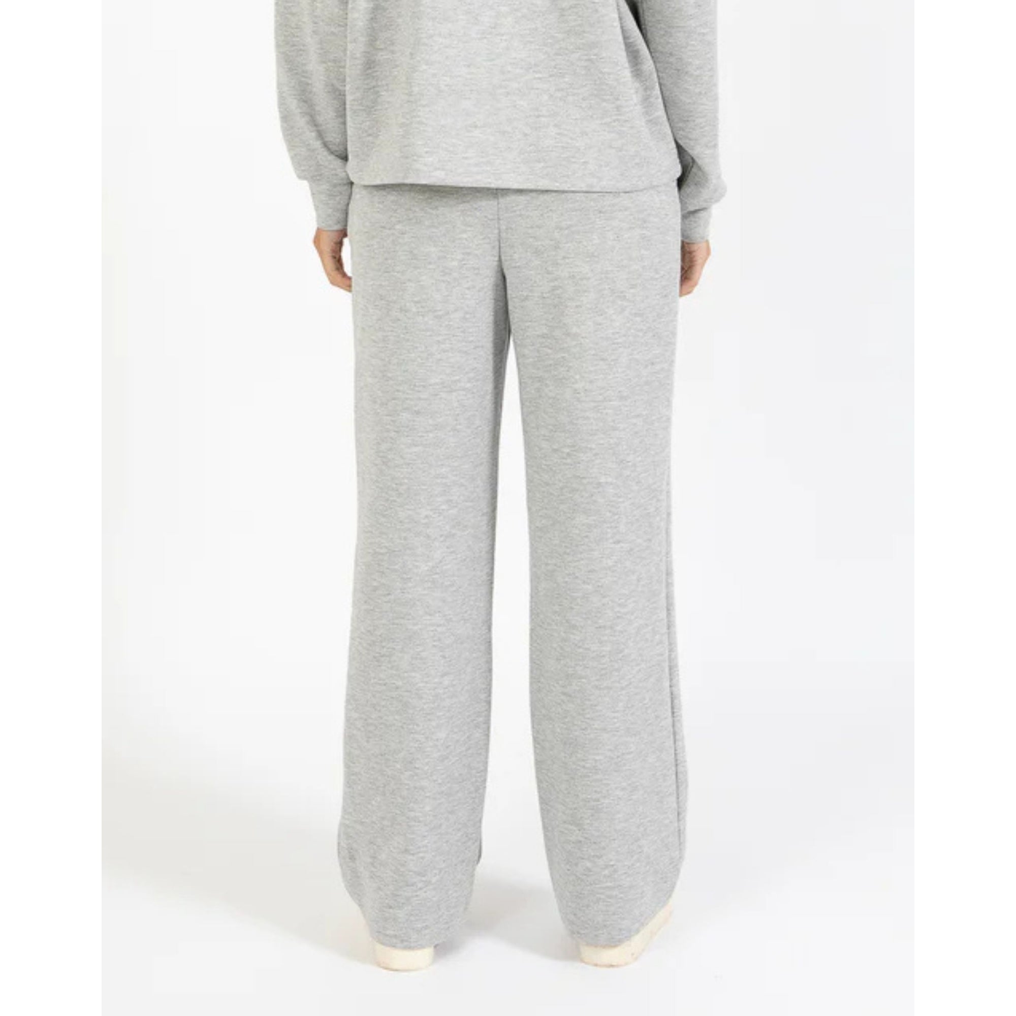 Coster Copenhagen Wide Leg Soft Stretch Joggers Grey Melange