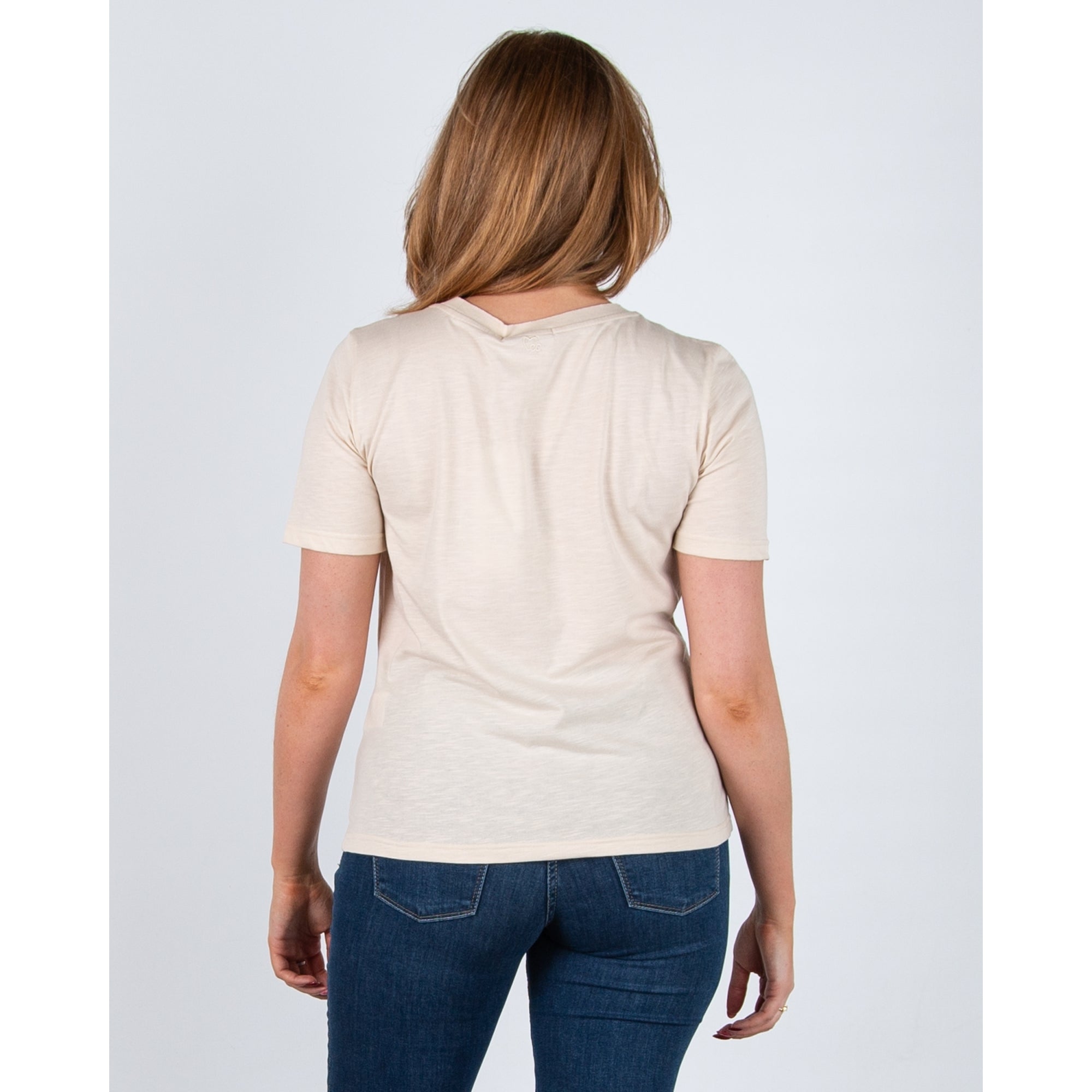 Coster Copenhagen Cherries Round Neck T-shirt Beige/red