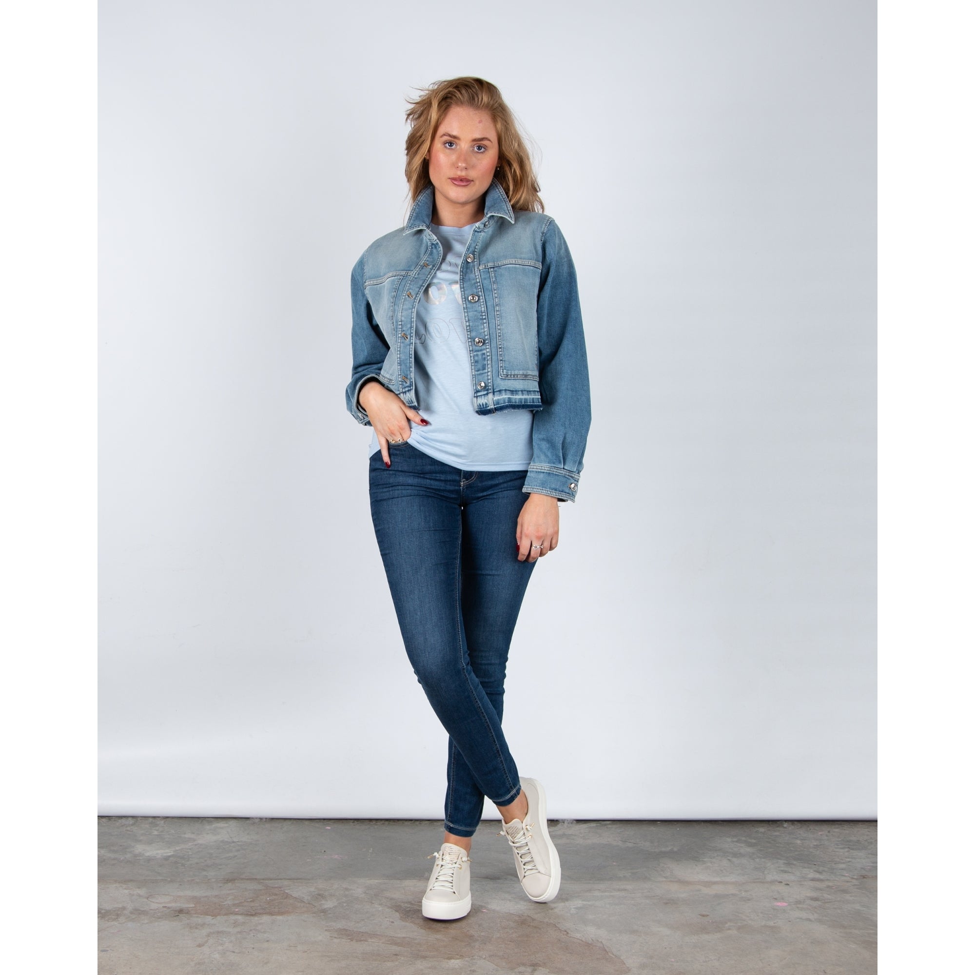 Coster Copenhagen Love Round Neck T-shirt Powder Blue