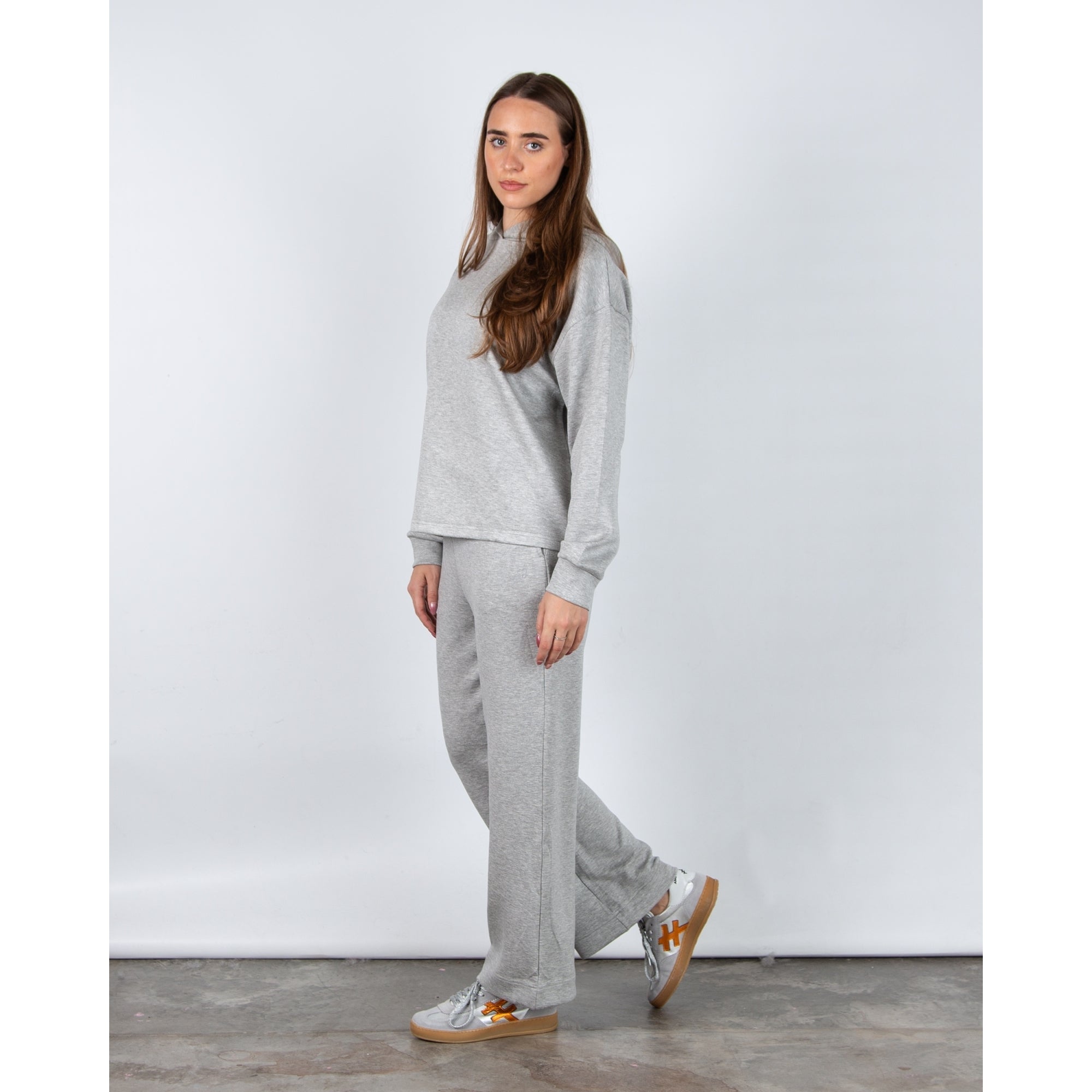 Coster Copenhagen Soft Stretch Hoodie Grey Melange