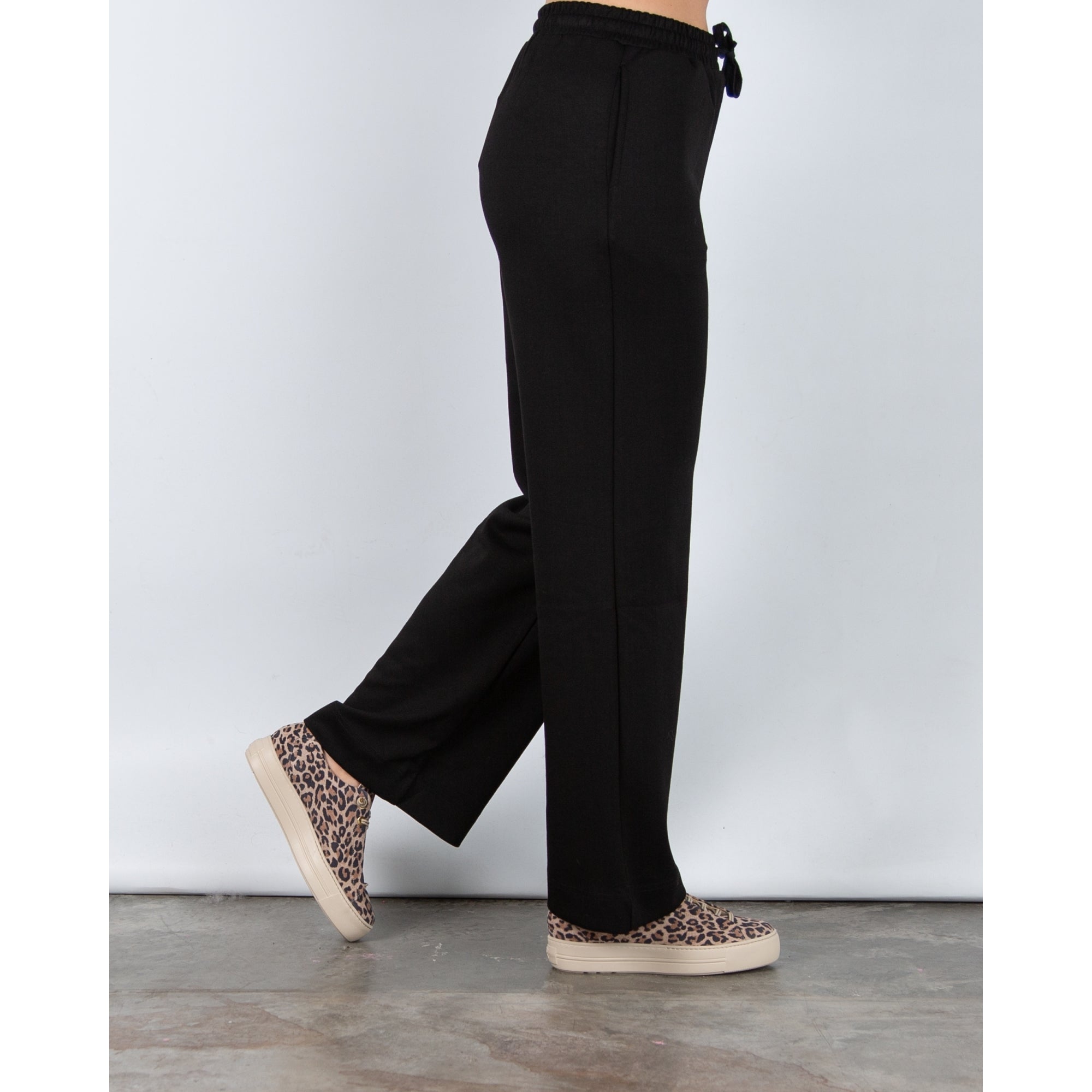 Coster Copenhagen Wide Leg Soft Stretch Joggers Black