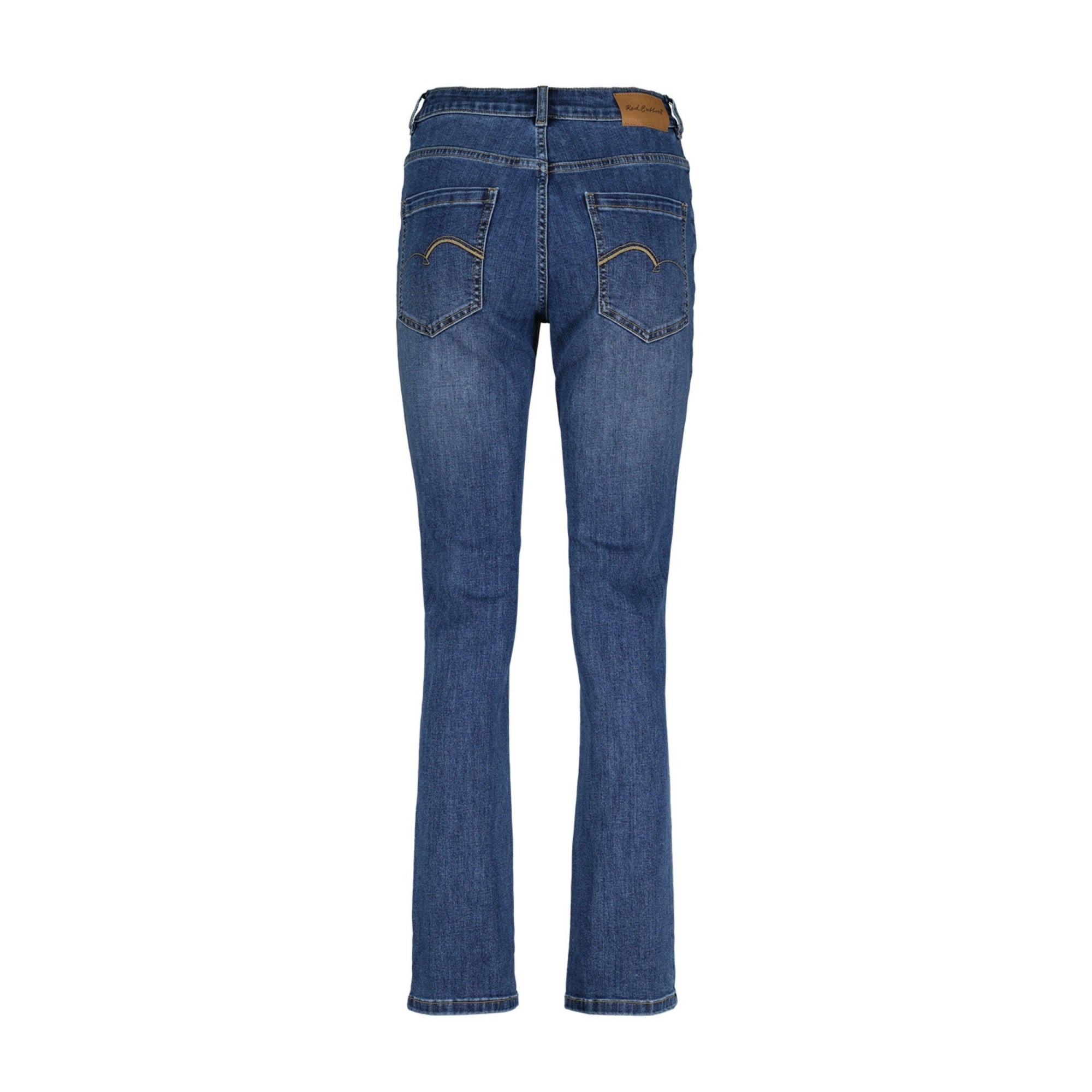 Red Button Kate Straight Leg Denim Jean Mid Denim