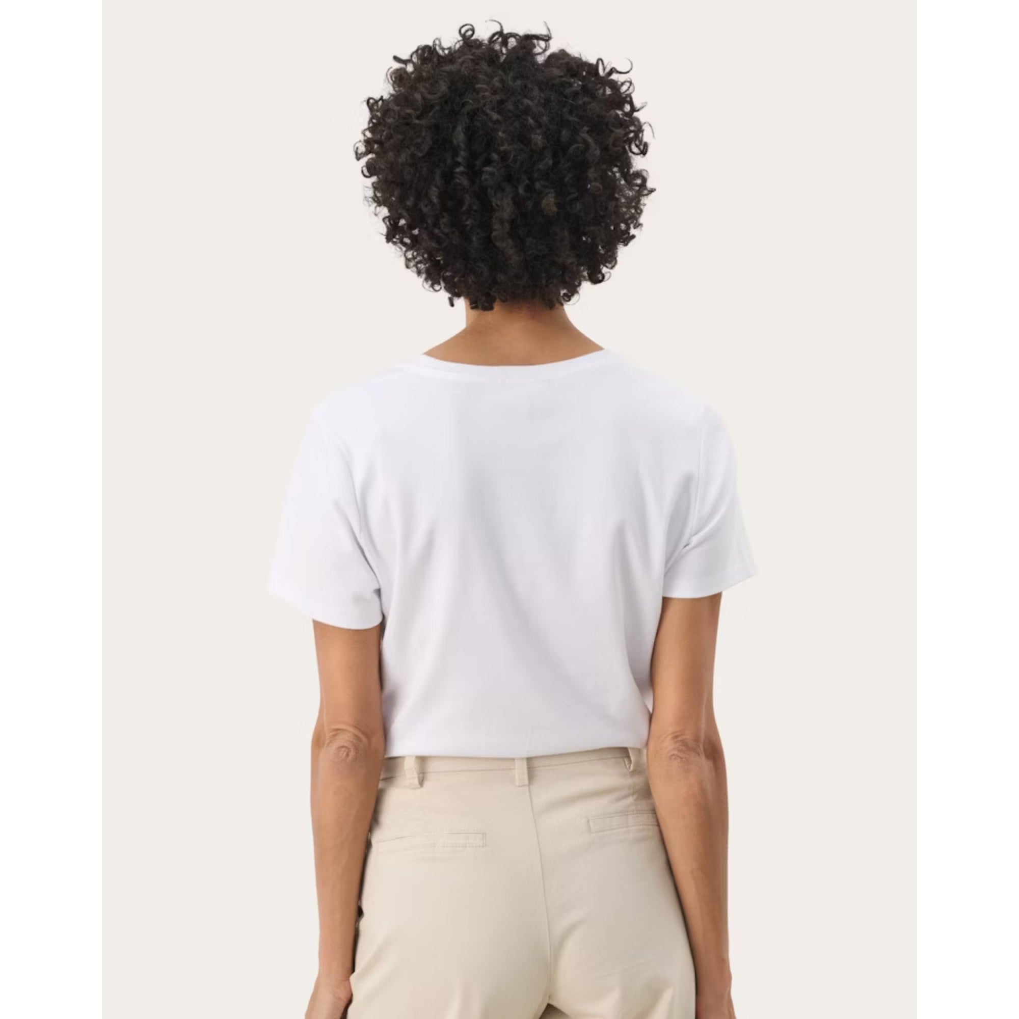 Part Two Lenya Round Neck Plain T-shirt White