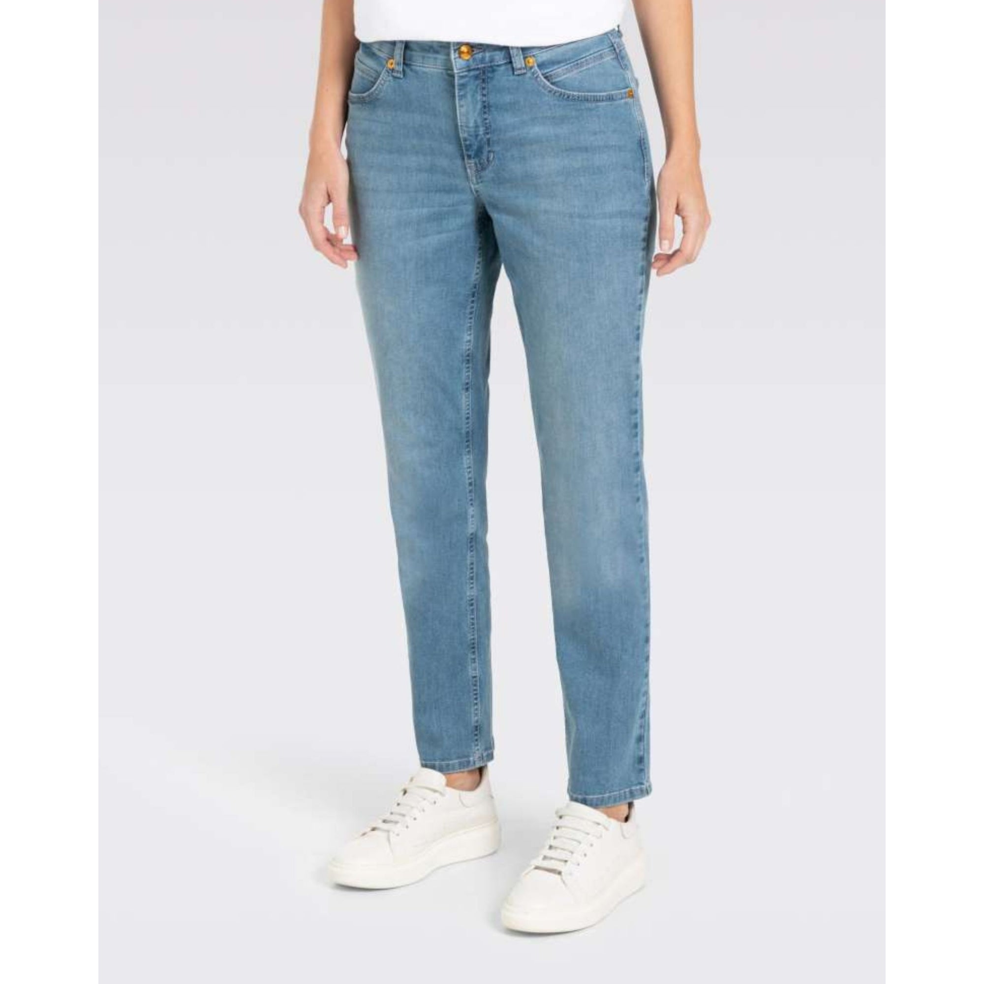 Mac Melanie Feminine Fit Slim Leg Stretch Denim Jean Mid Denim D435 30L