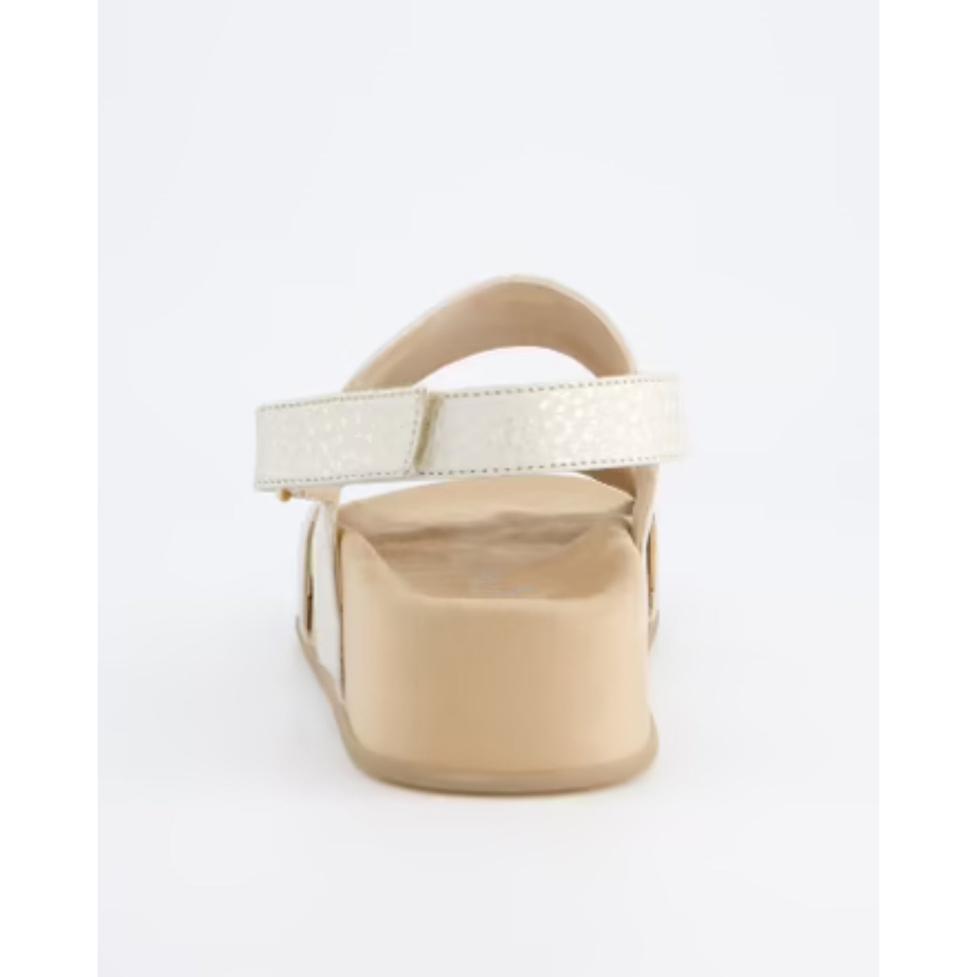 Paul Green Double Strap Flatform Sandals With Buckle White