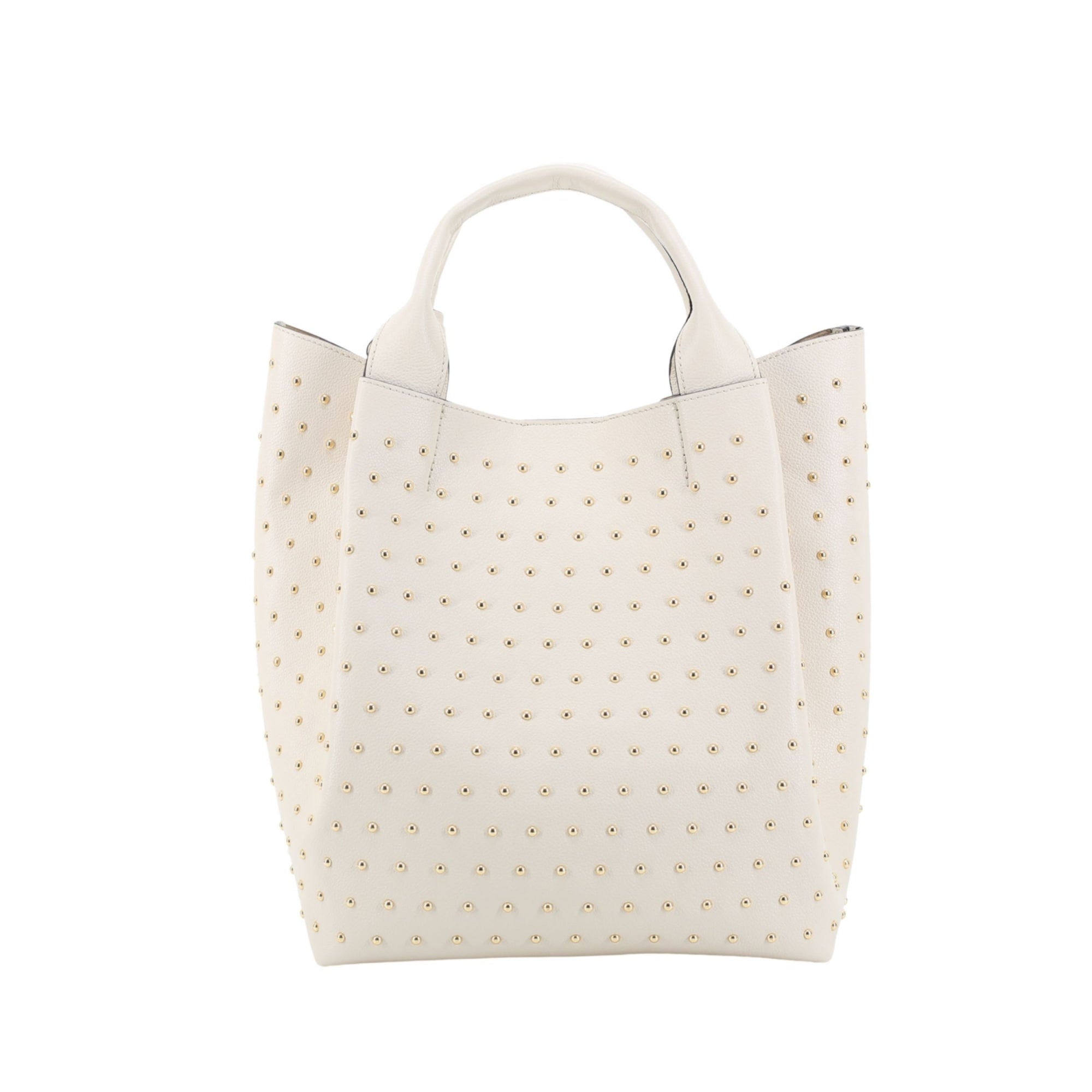 Abro Essential Medium Leather Erson Shopper With Strap Ecru