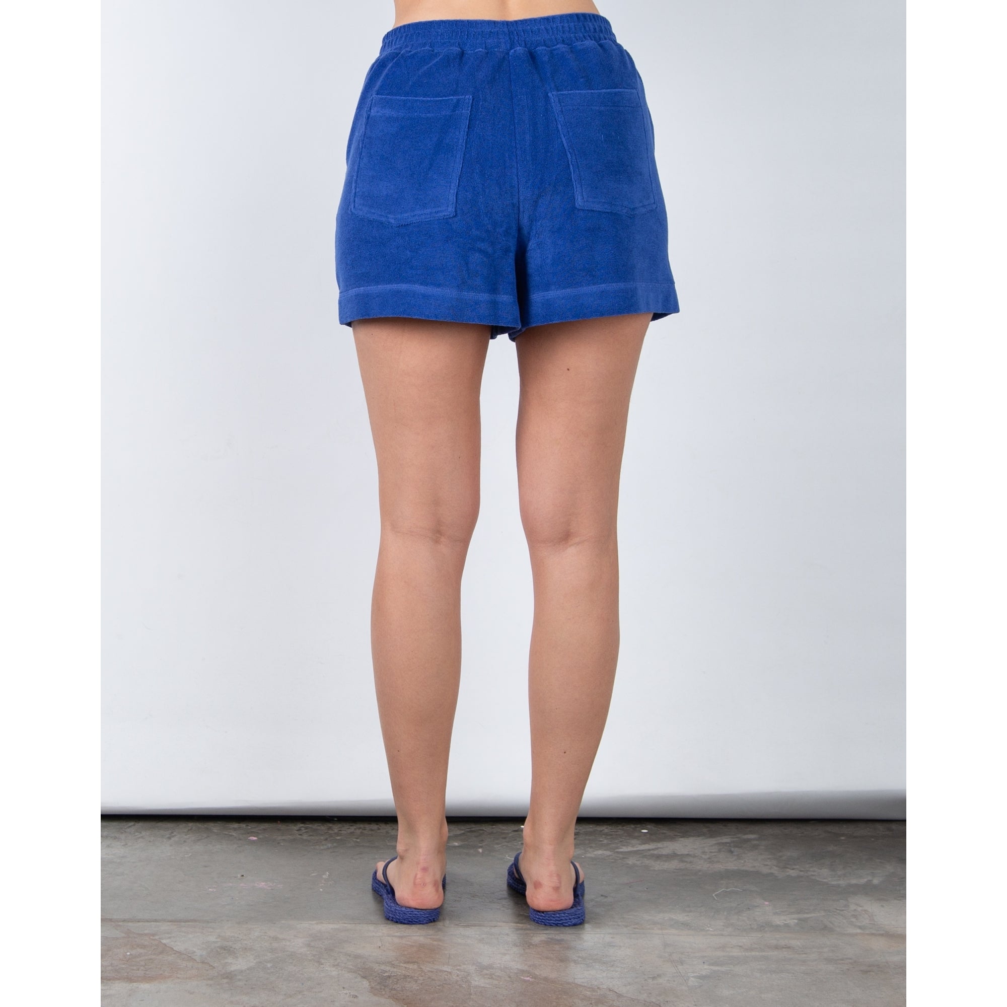 Riani Towelling Shorts With Pockets Cobalt