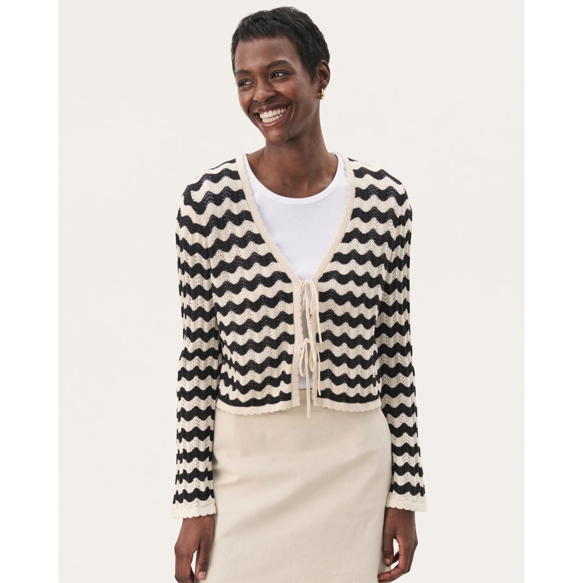 トップス treaturselfrose motif lame knit cardigan rose motif lame knit cardigan – Treat Ürself