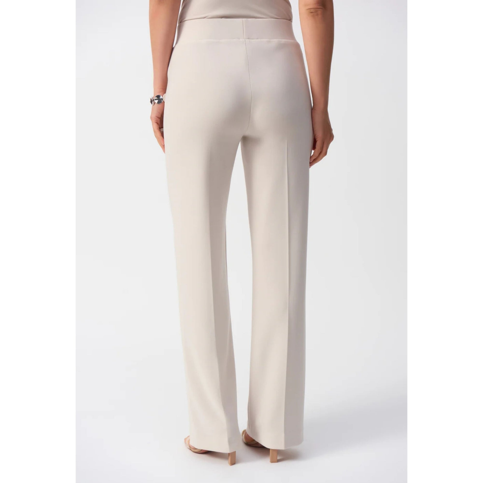 Joseph Ribkoff Classic Wide Leg Stretch Trouser Cream