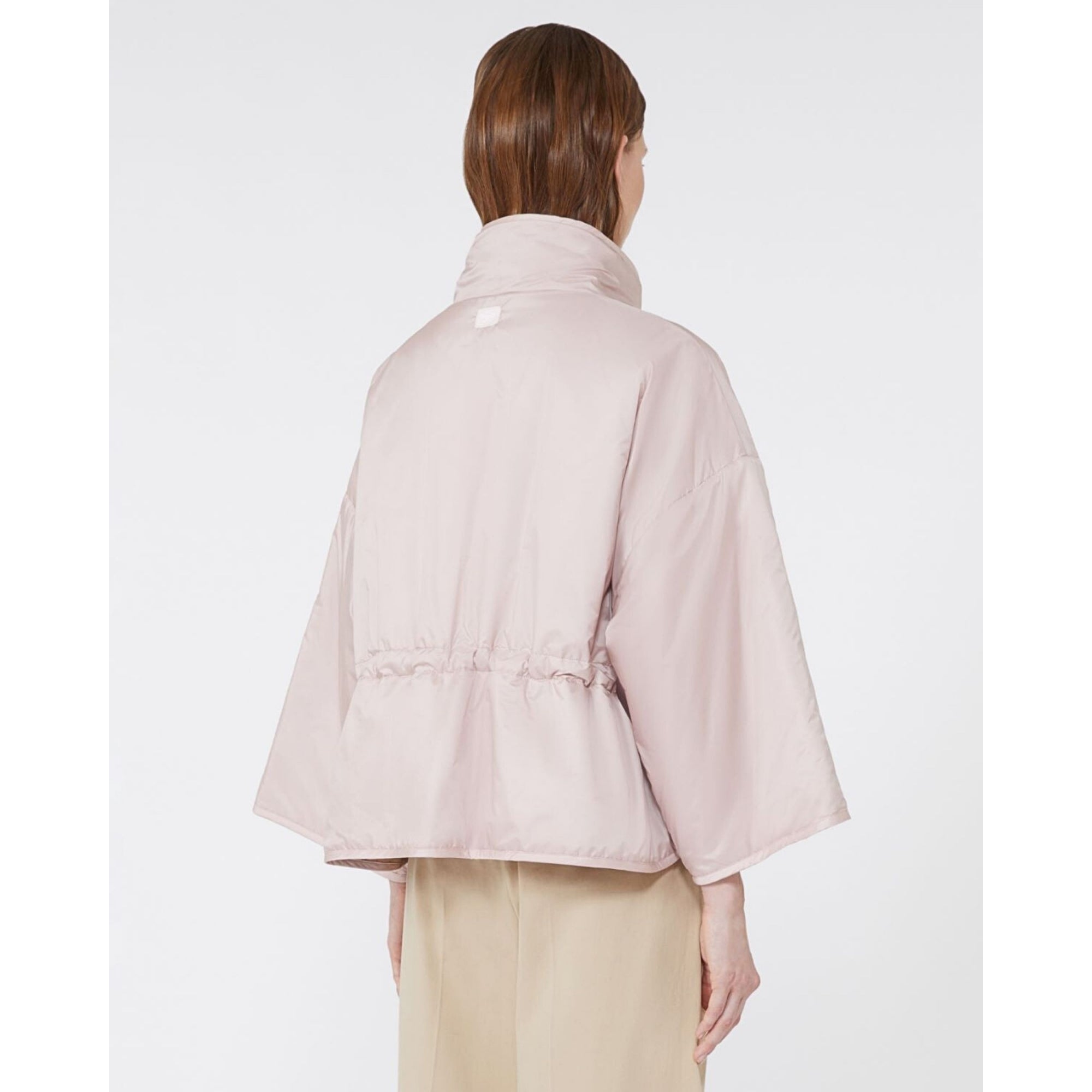Weekend By Maxmara Ronco Reversible Quilted Cape Coat Powder Pink/Latte