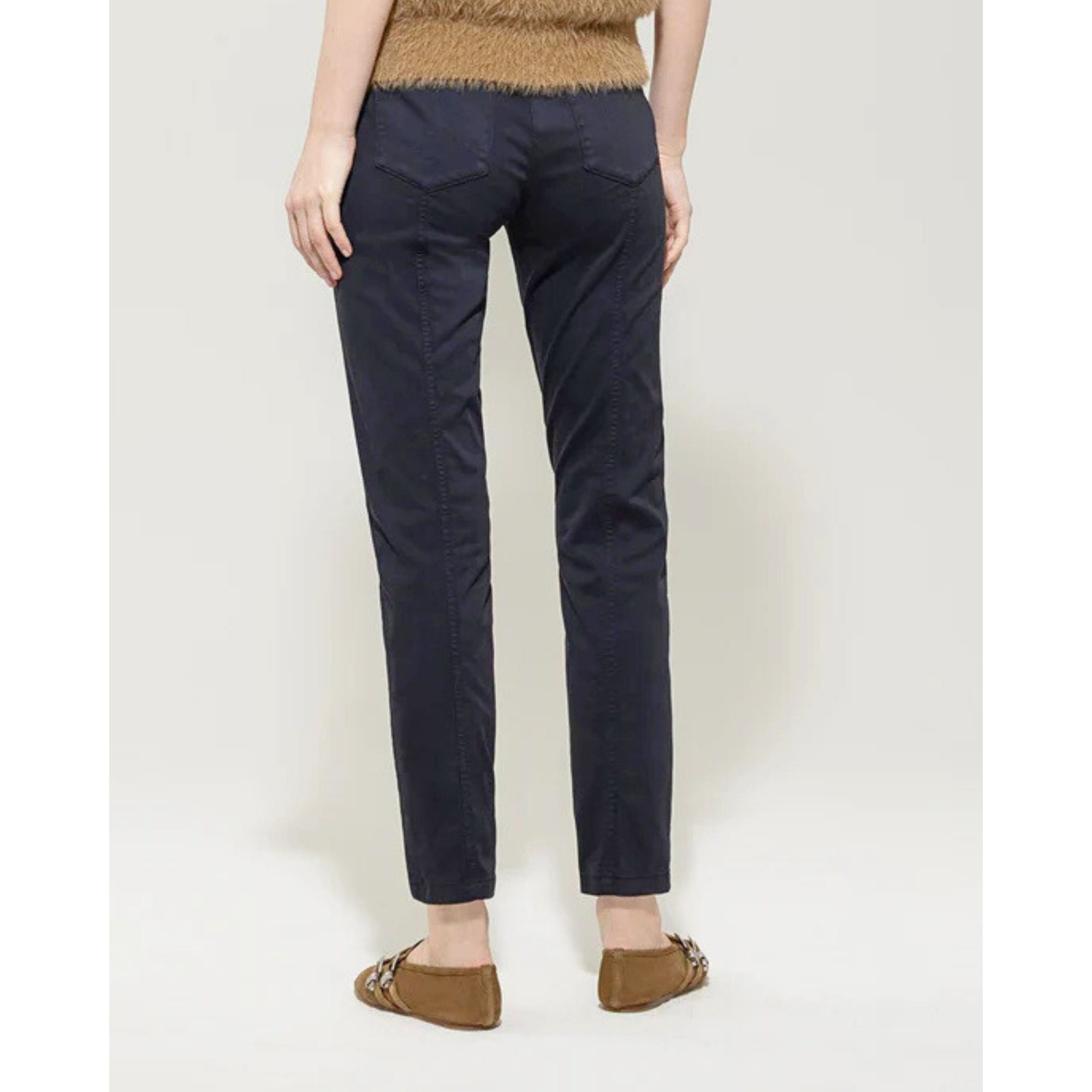 Luisa Cerano Skinny High Stretch Cotton Jean Dark Blue