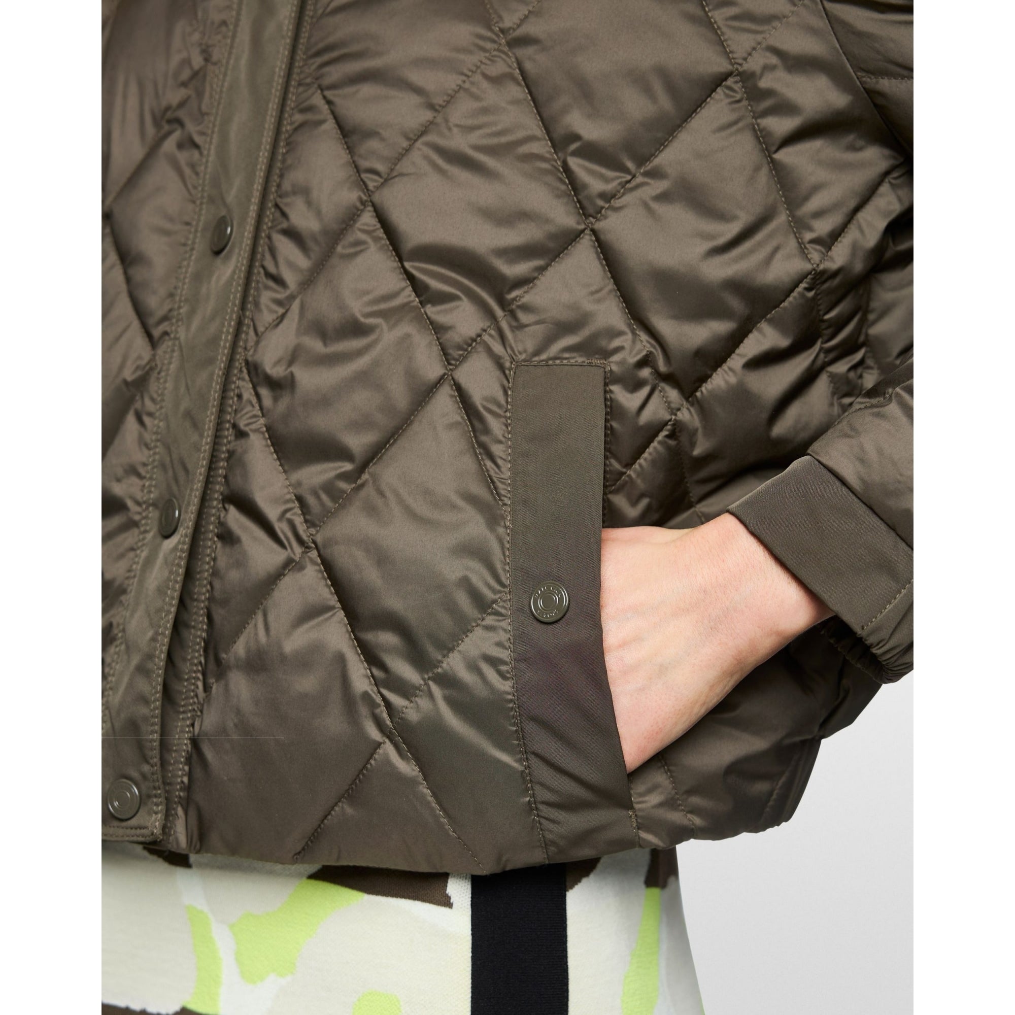 Marc Cain Leo Hike Rethink Together Quilted Jacket Khaki