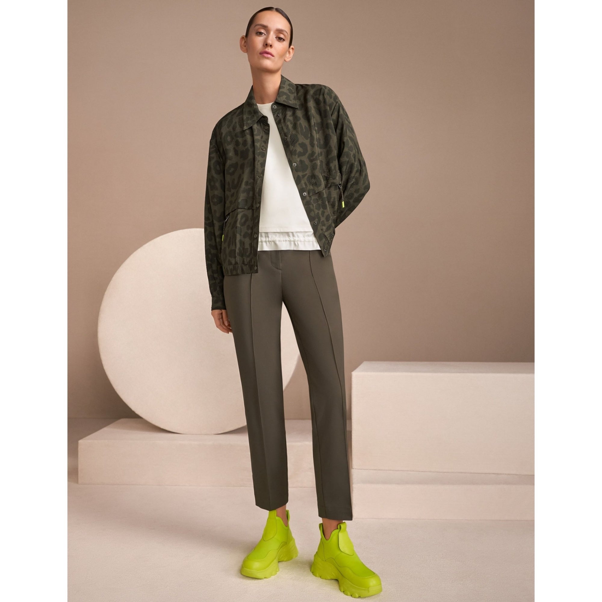 Marc Cain Leo Hike Rethink Together Sydney Narrow Leg Trouser Khaki