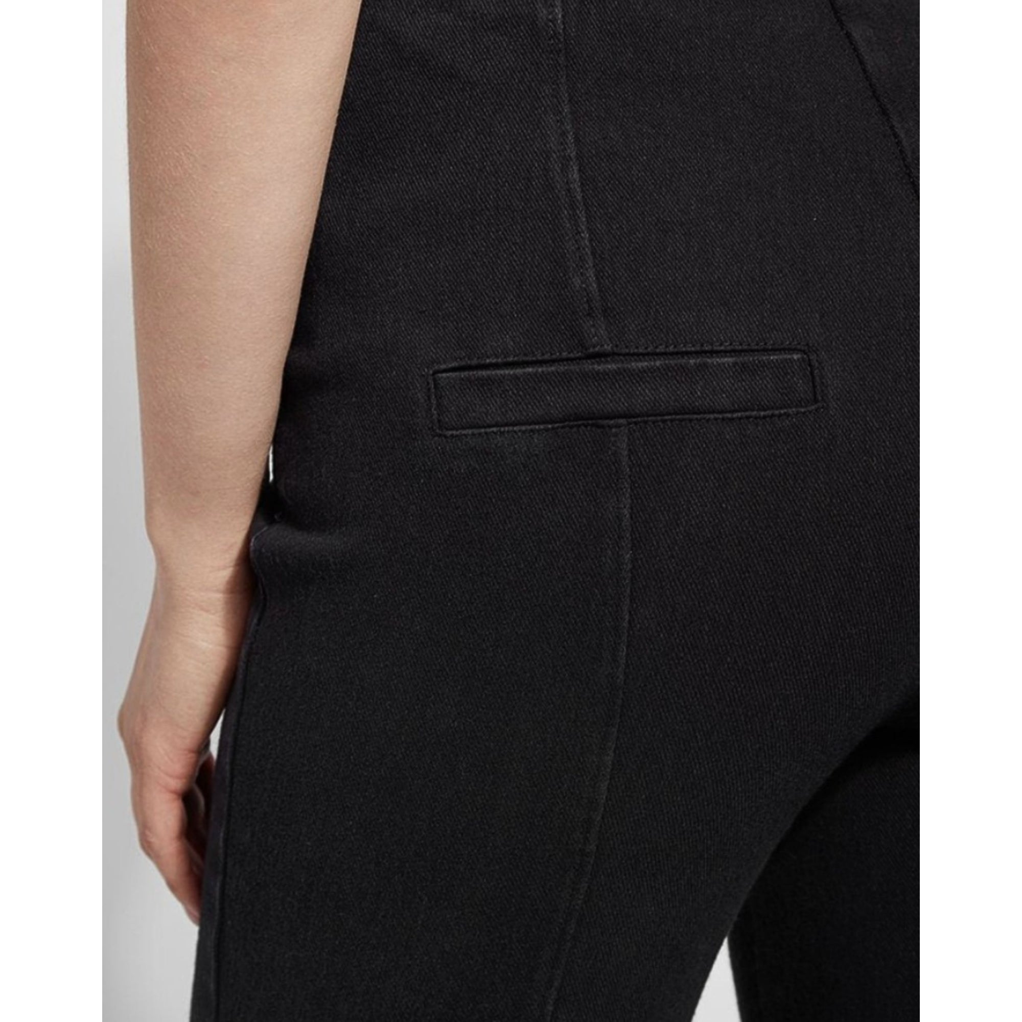 Lysse Ally Pull On Stretch Denim Bootcut Jean Black 001