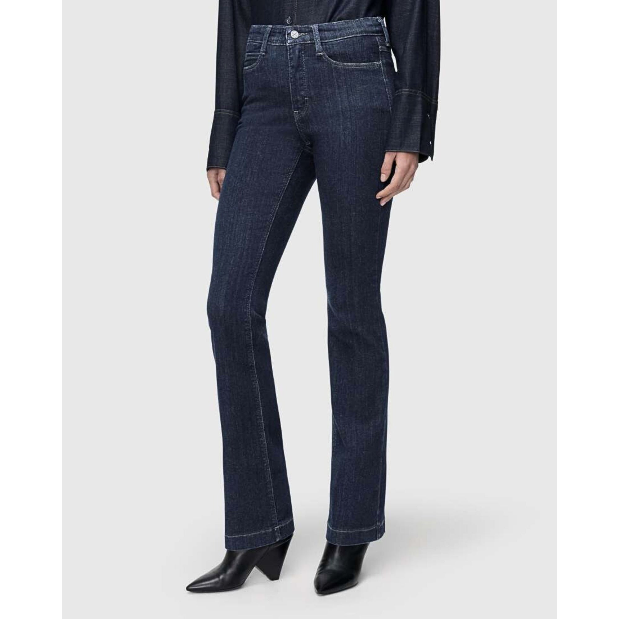 Mac Dream Bootcut Stretch Denim Jean D683 Dark Denim Rinsed 30L