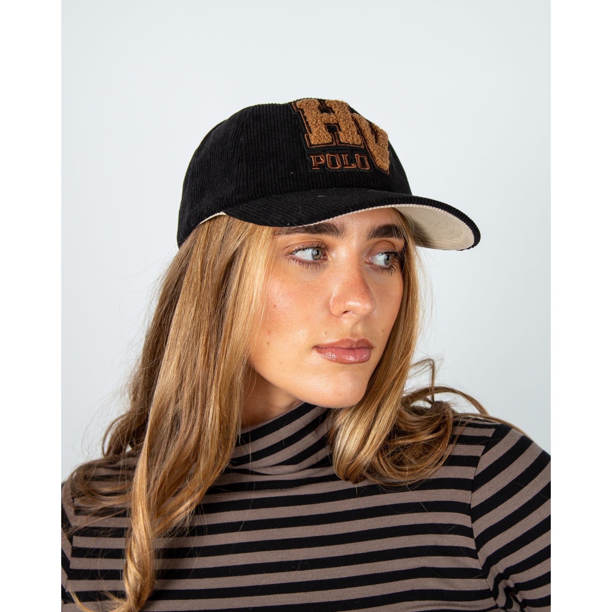 Hv Society Cato Cord Baseball Cap Black