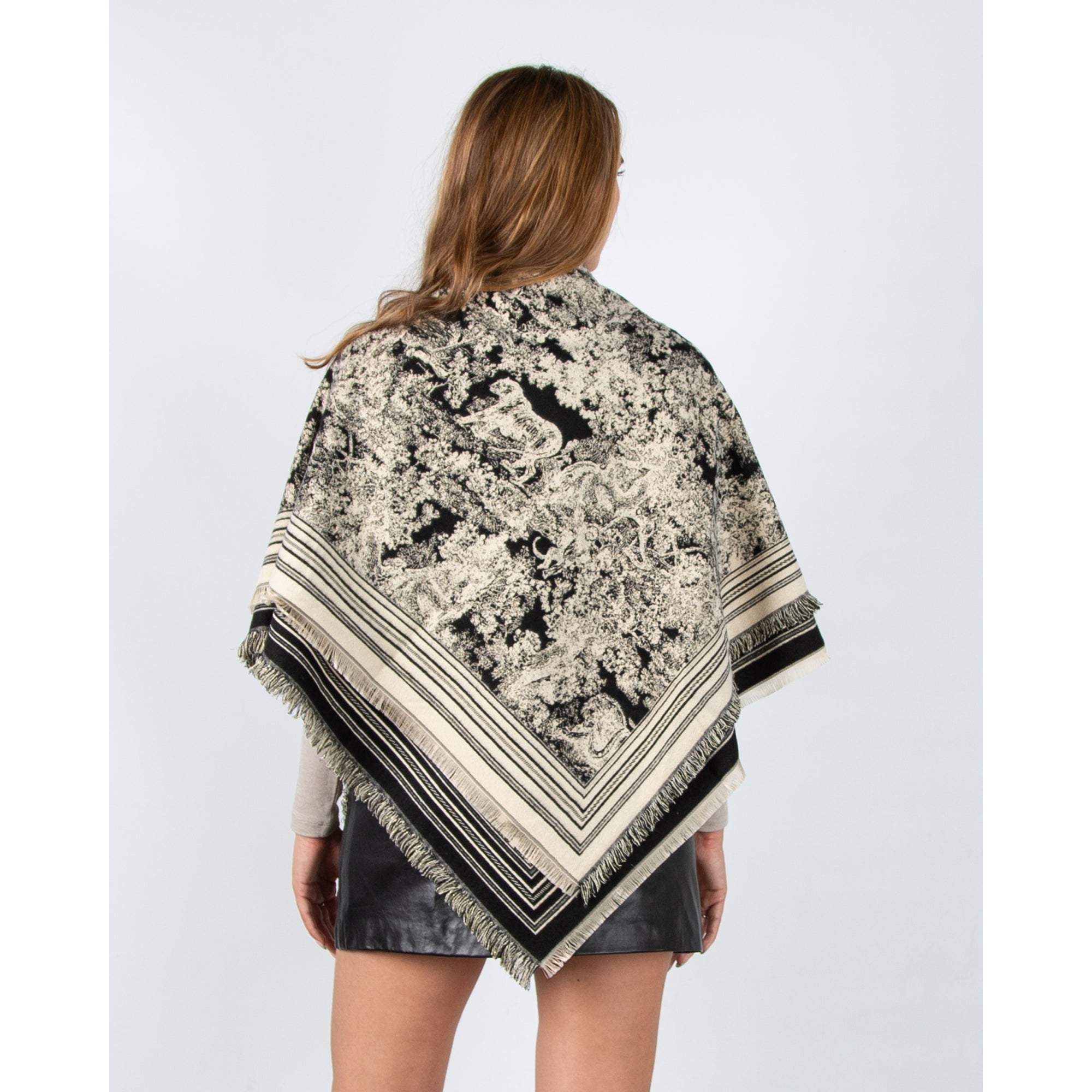 Tempest Designer Inspired Scarf Black/cream