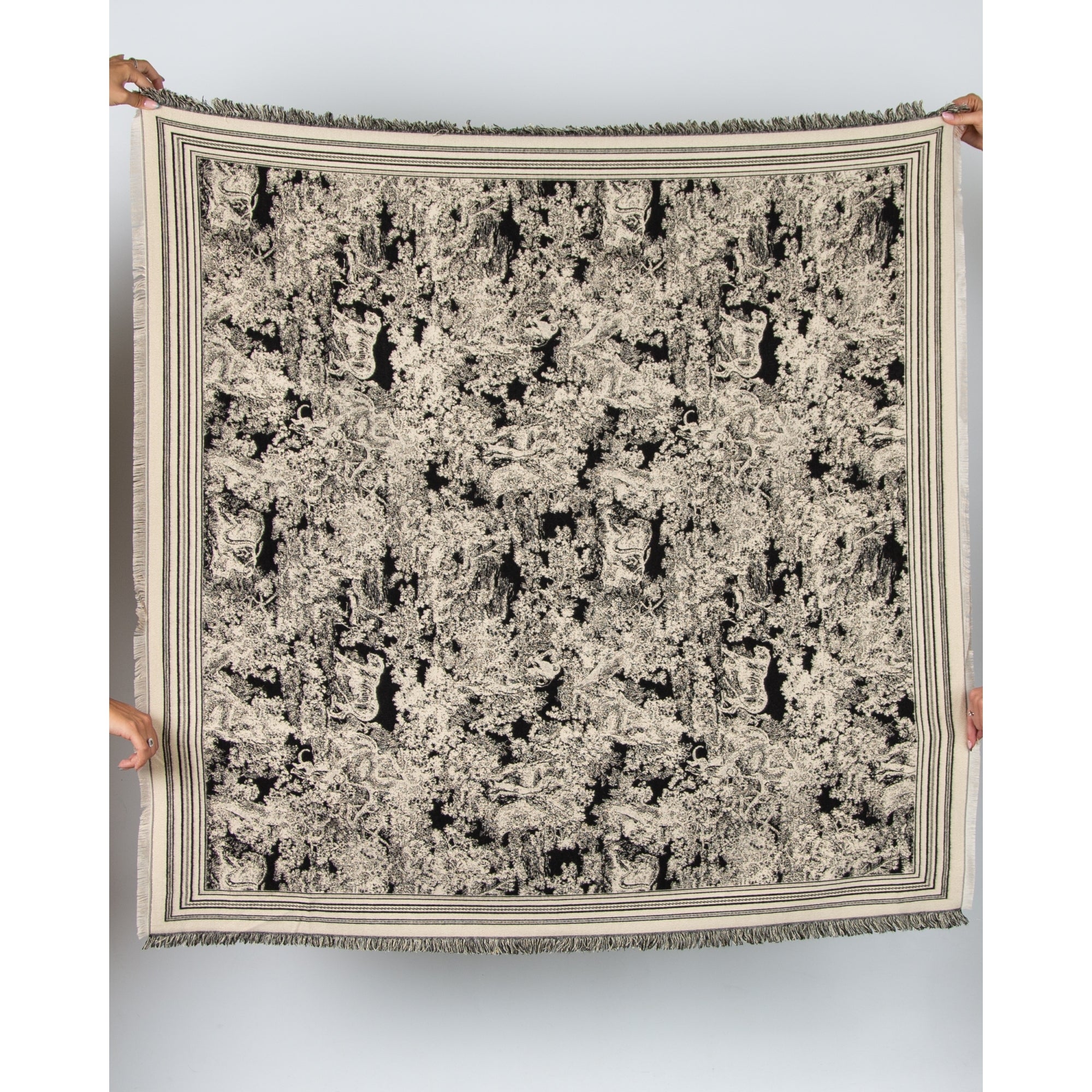 Tempest Designer Inspired Scarf Black/cream
