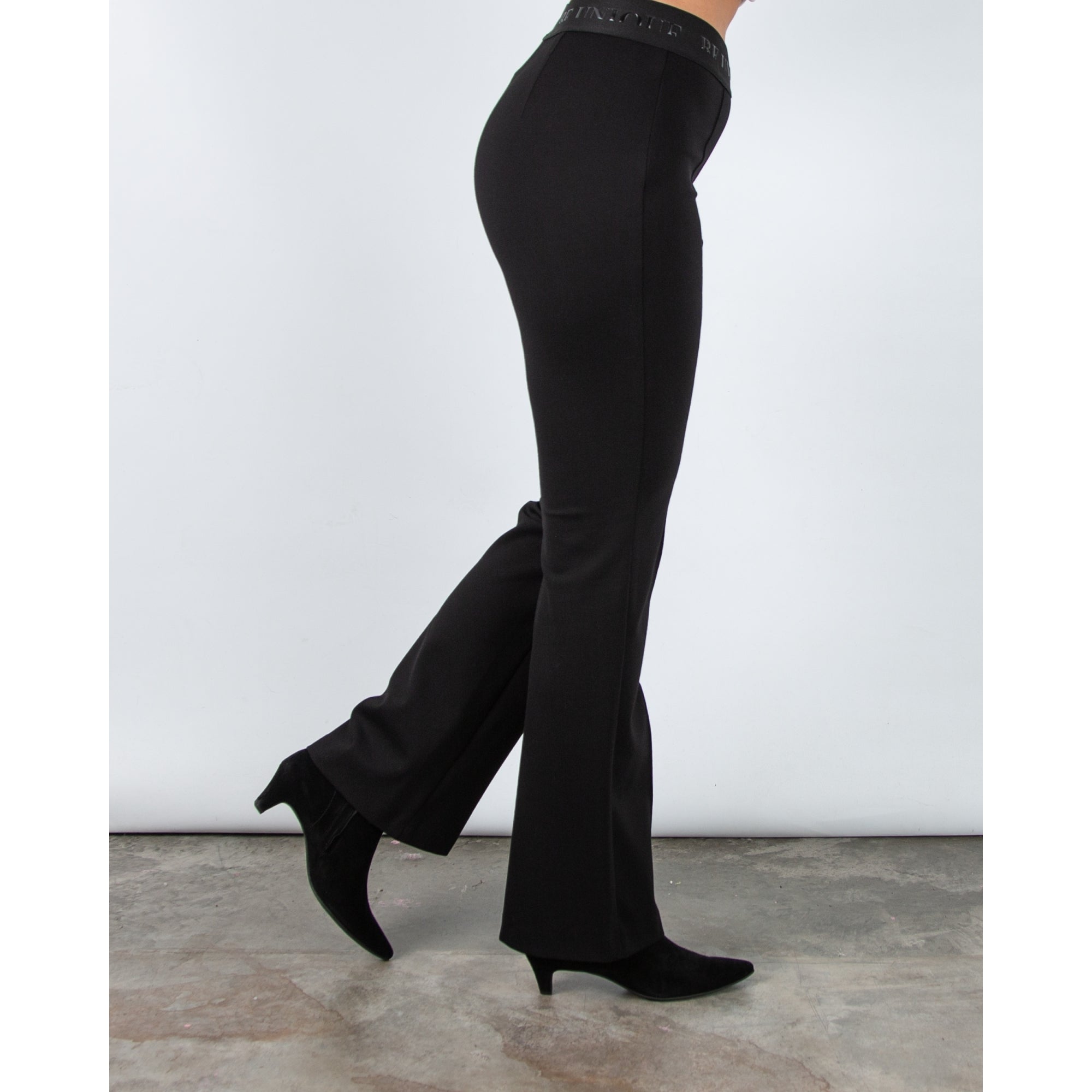 Robell Joella Pull On Smart Bootcut Stretch Trouser Black 90