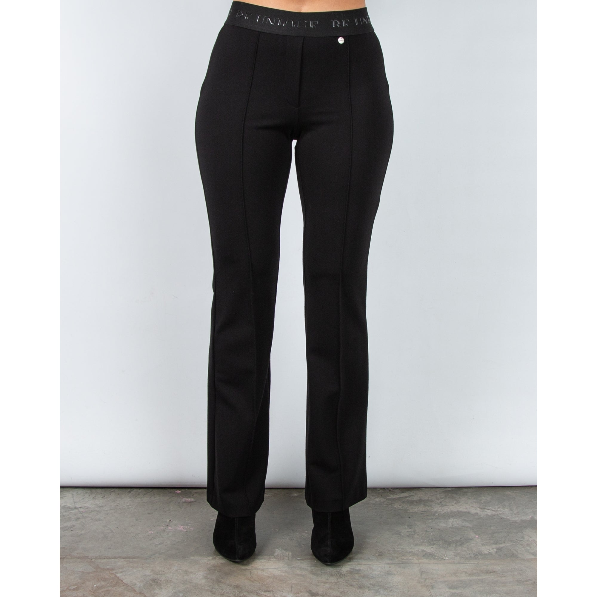 Robell Joella Pull On Smart Bootcut Stretch Trouser Black 90