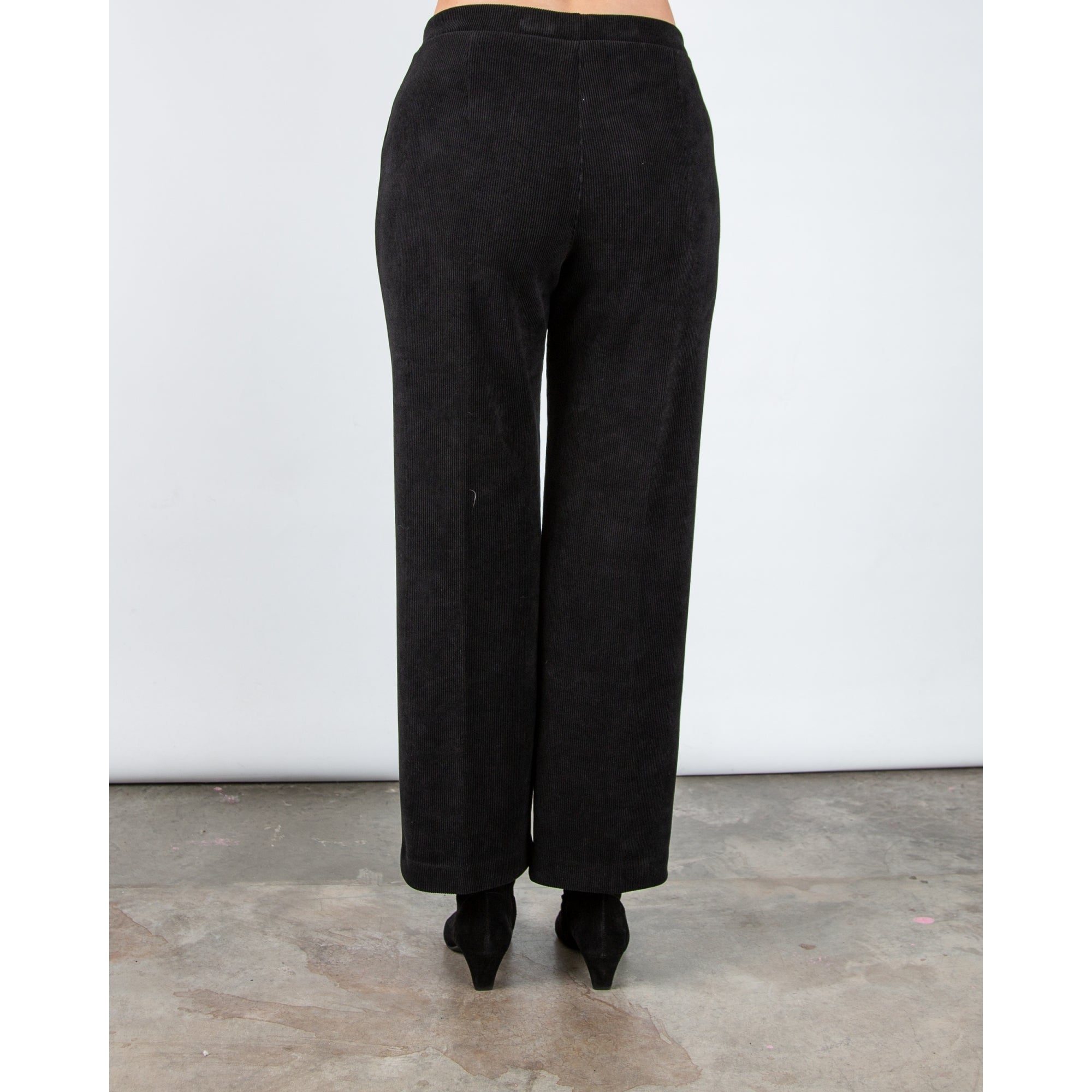 Tinta Style Yoselin Corduroy Trouser With Button Detail Black