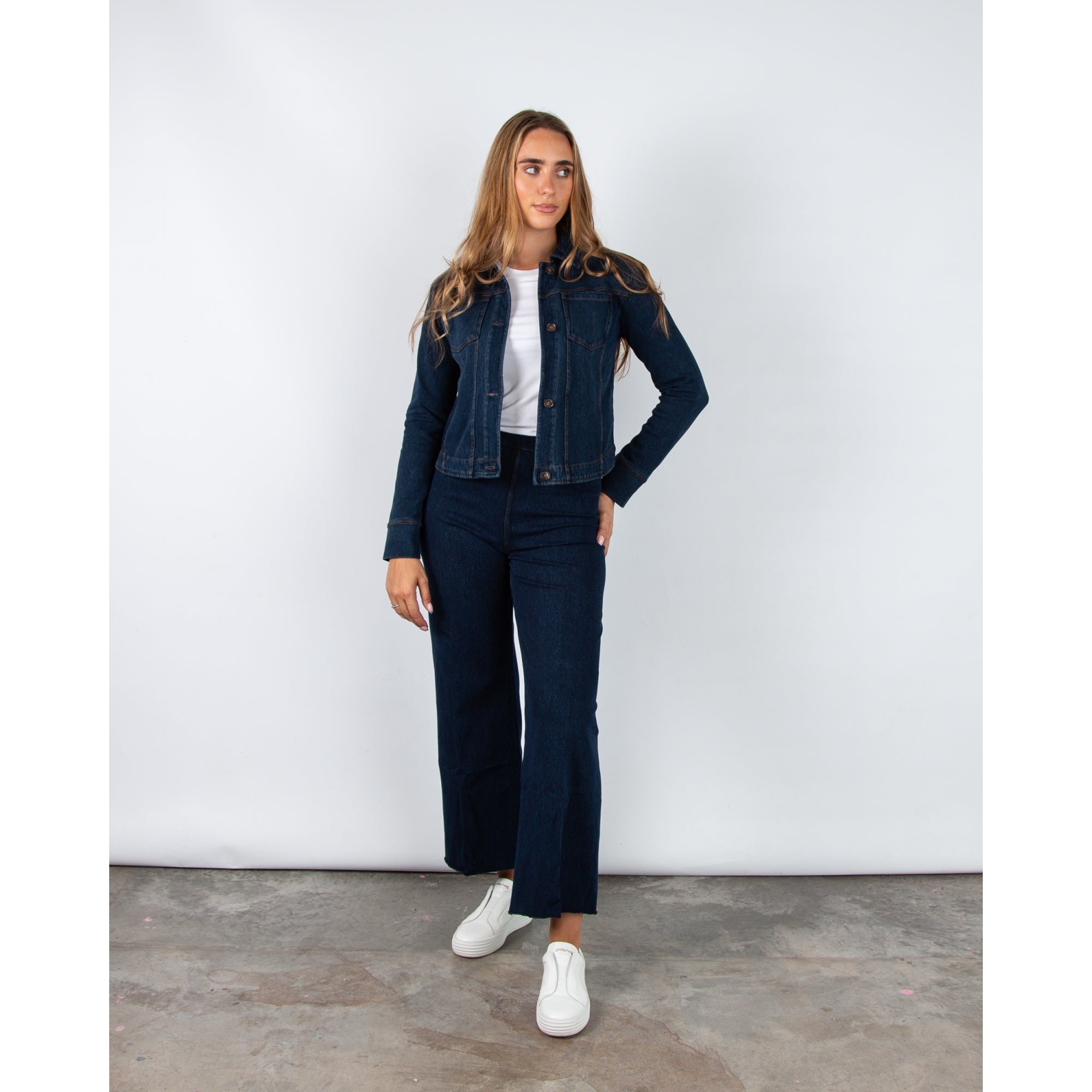 Lysse Stretch Denim Shirt Jacket Indigo 401