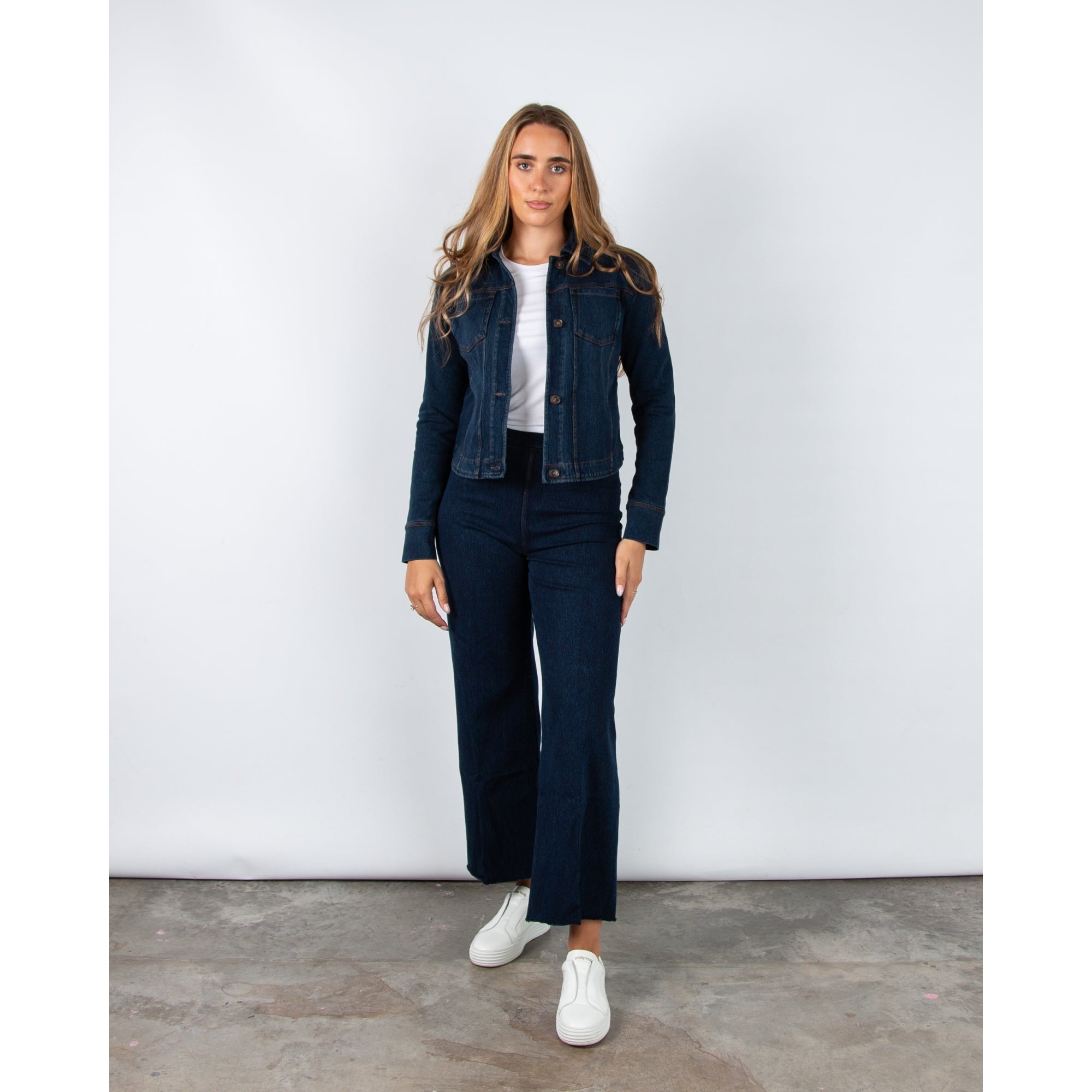 Lysse Stretch Denim Shirt Jacket Indigo 401