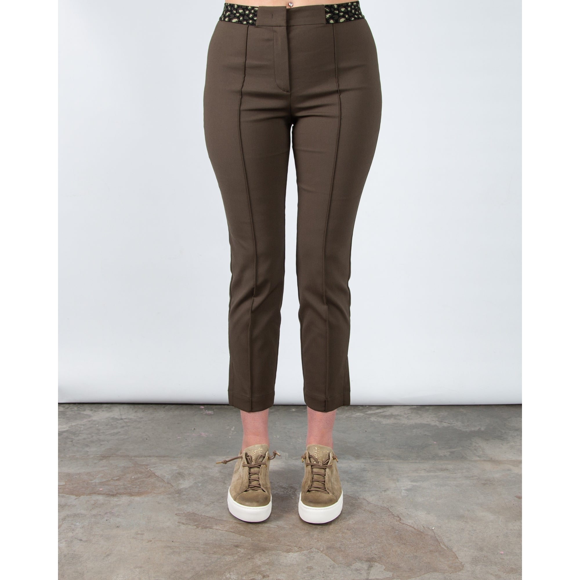 Marc Cain Leo Hike Rethink Together Sydney Narrow Leg Trouser Khaki