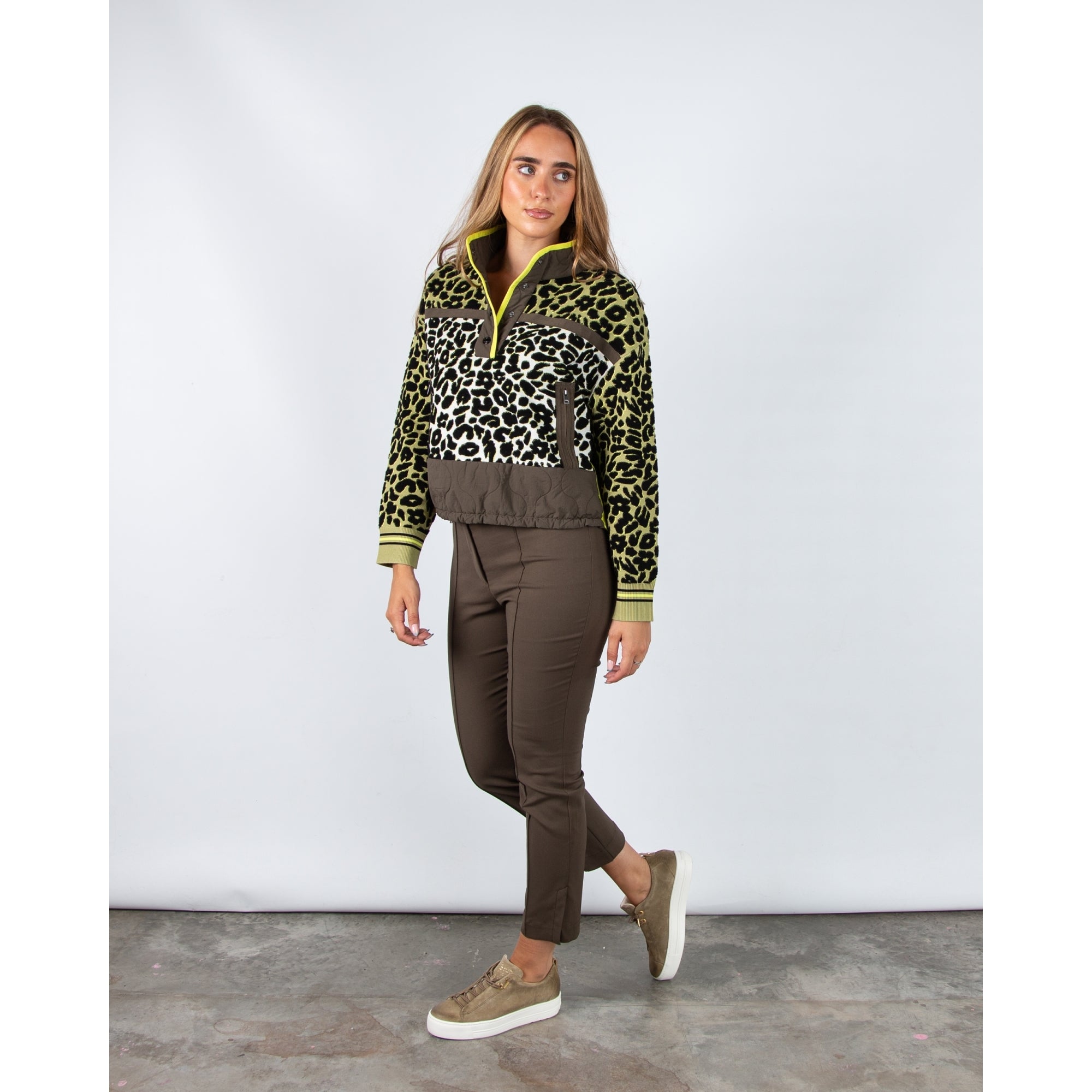 Marc Cain Leo Hike Rethink Together Sydney Narrow Leg Trouser Khaki