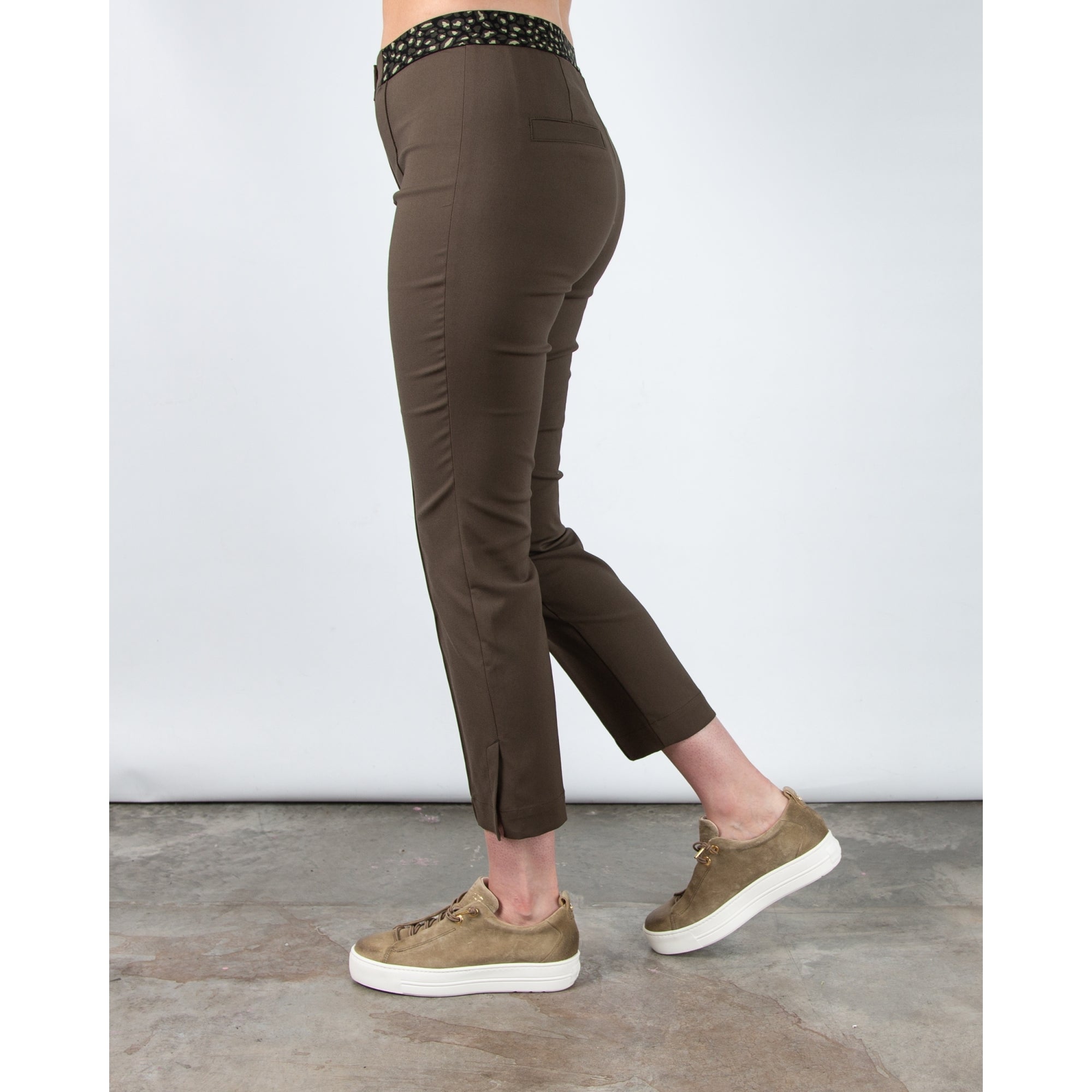 Marc Cain Leo Hike Rethink Together Sydney Narrow Leg Trouser Khaki