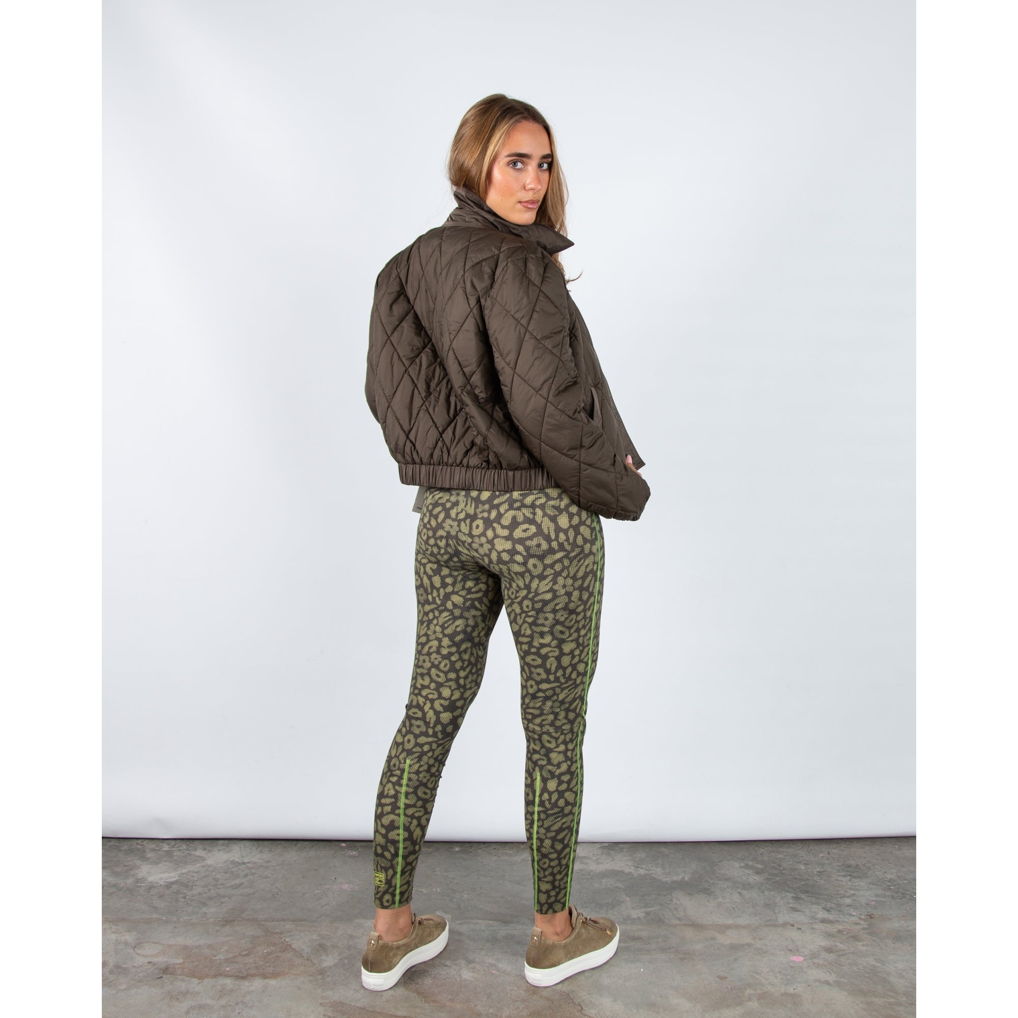 Marc Cain Leo Hike Rethink Together Quilted Jacket Khaki