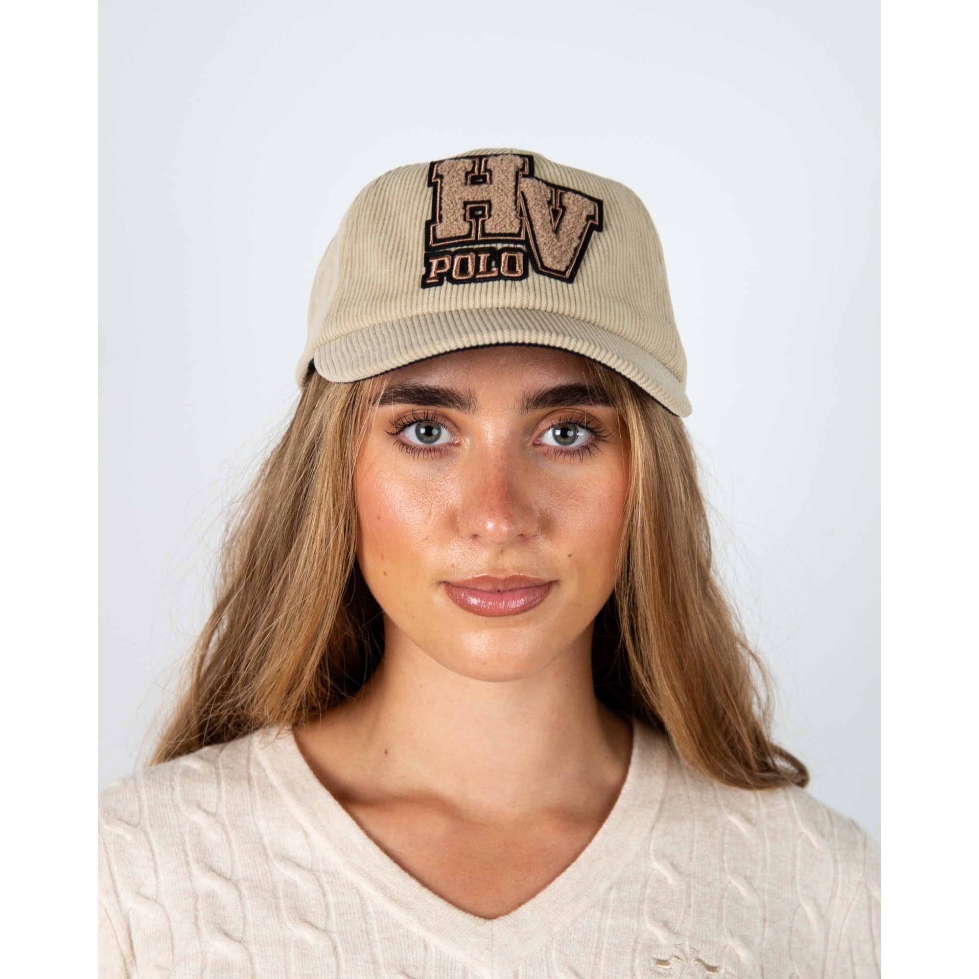 Hv Society Cato Cord Baseball Cap Beige