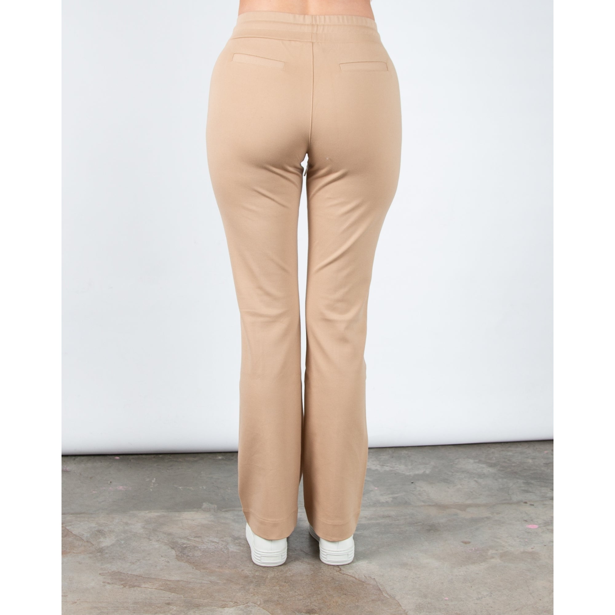 Hv Society Ellis Bootcut Pull On Jogger With Centre Seam Camel