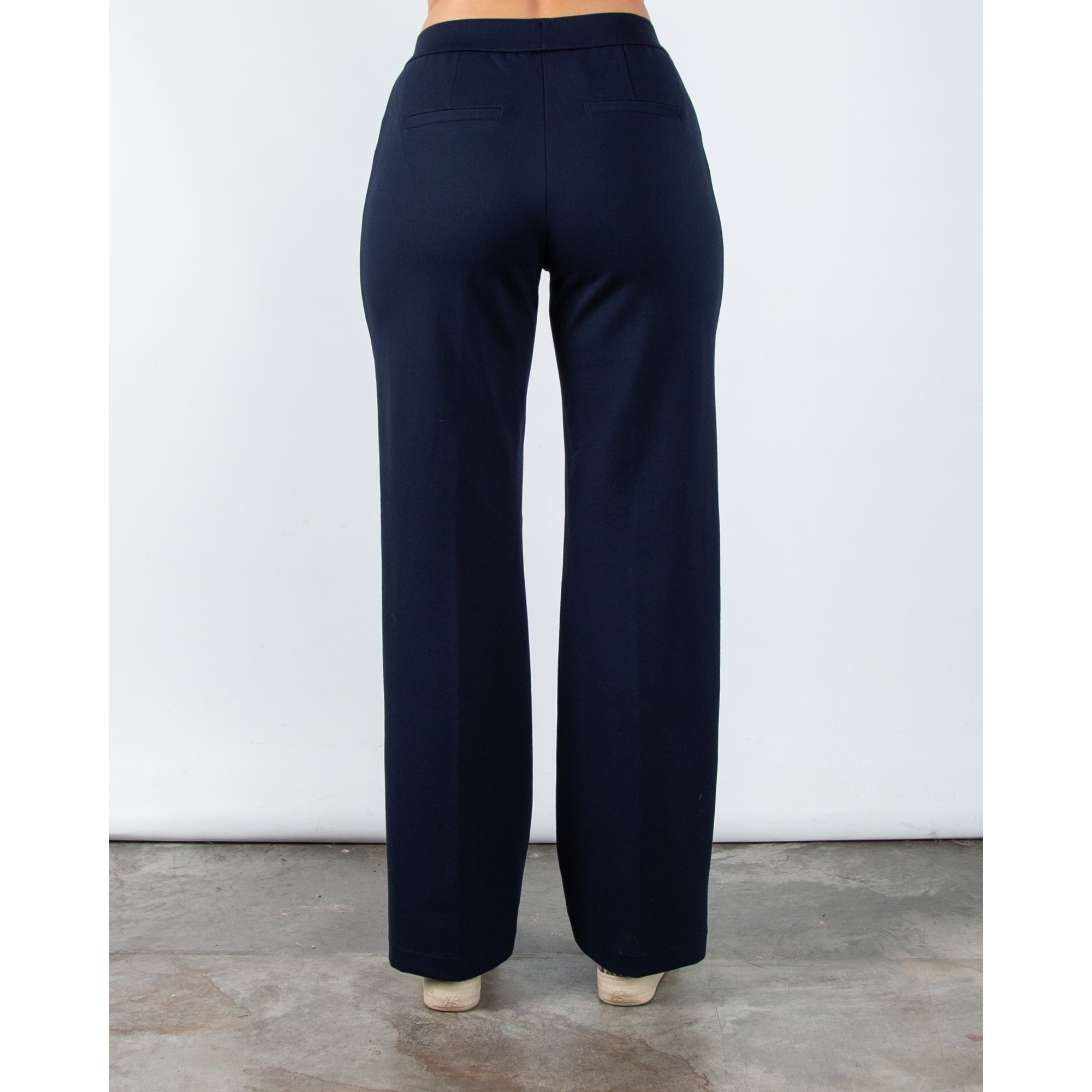 Red Button Colette Pull On Wide Leg Jogger With Side Stripe Indigo Blue 31L
