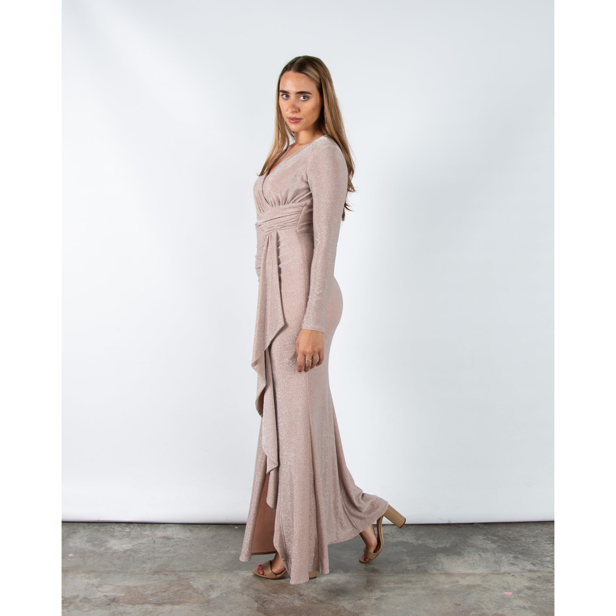 Joseph Ribkoff Sparkle Lurex Fitted Waist Dress With Cascade Rose 3647 SisterOnlinestore Joseph Ribkoff Sparkle Lurex Fitted Waist Dress With Cascade Rose 3647 SisterOnlinestore