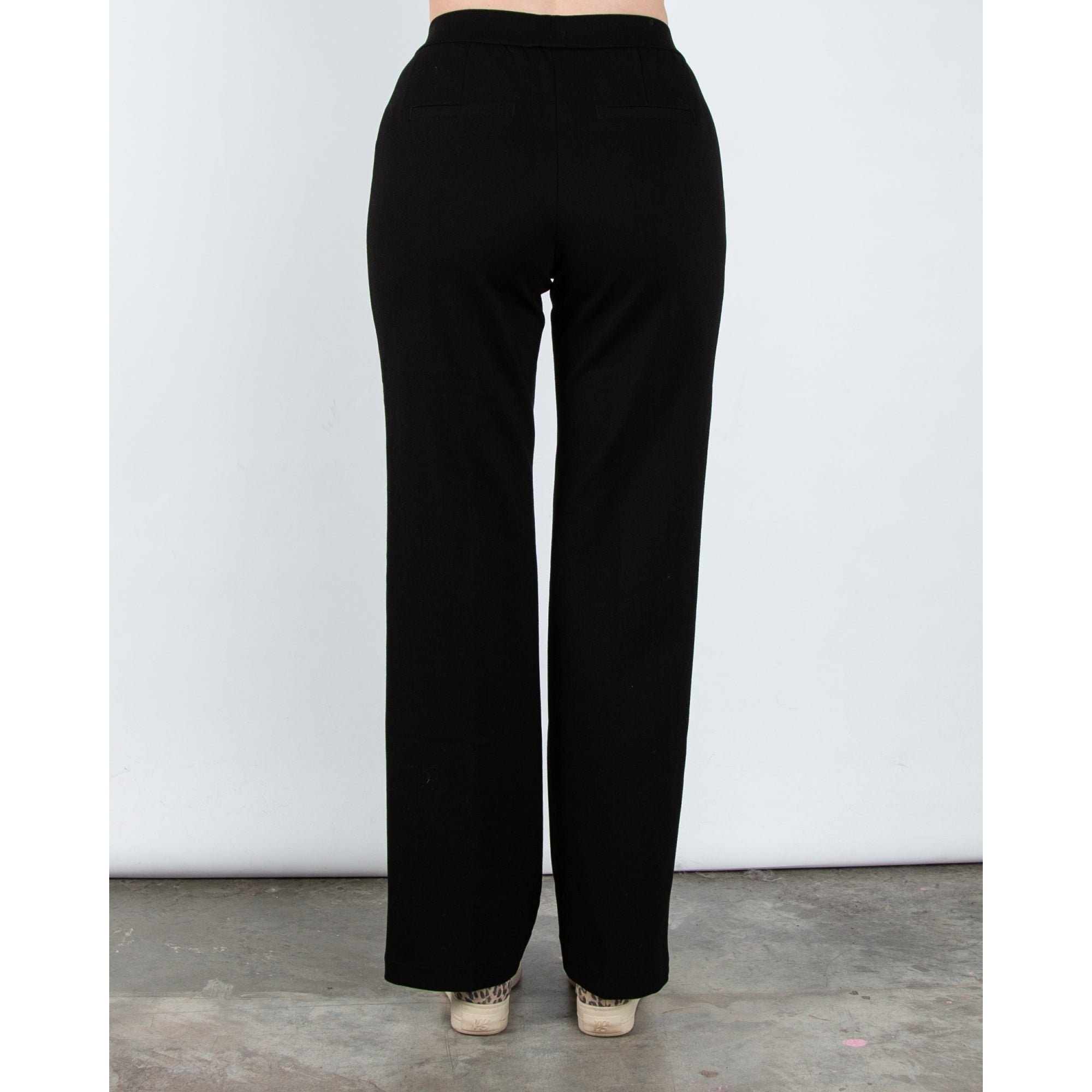 Red Button Colette Pull On Wide Leg Jogger With Side Stripe Black 31L