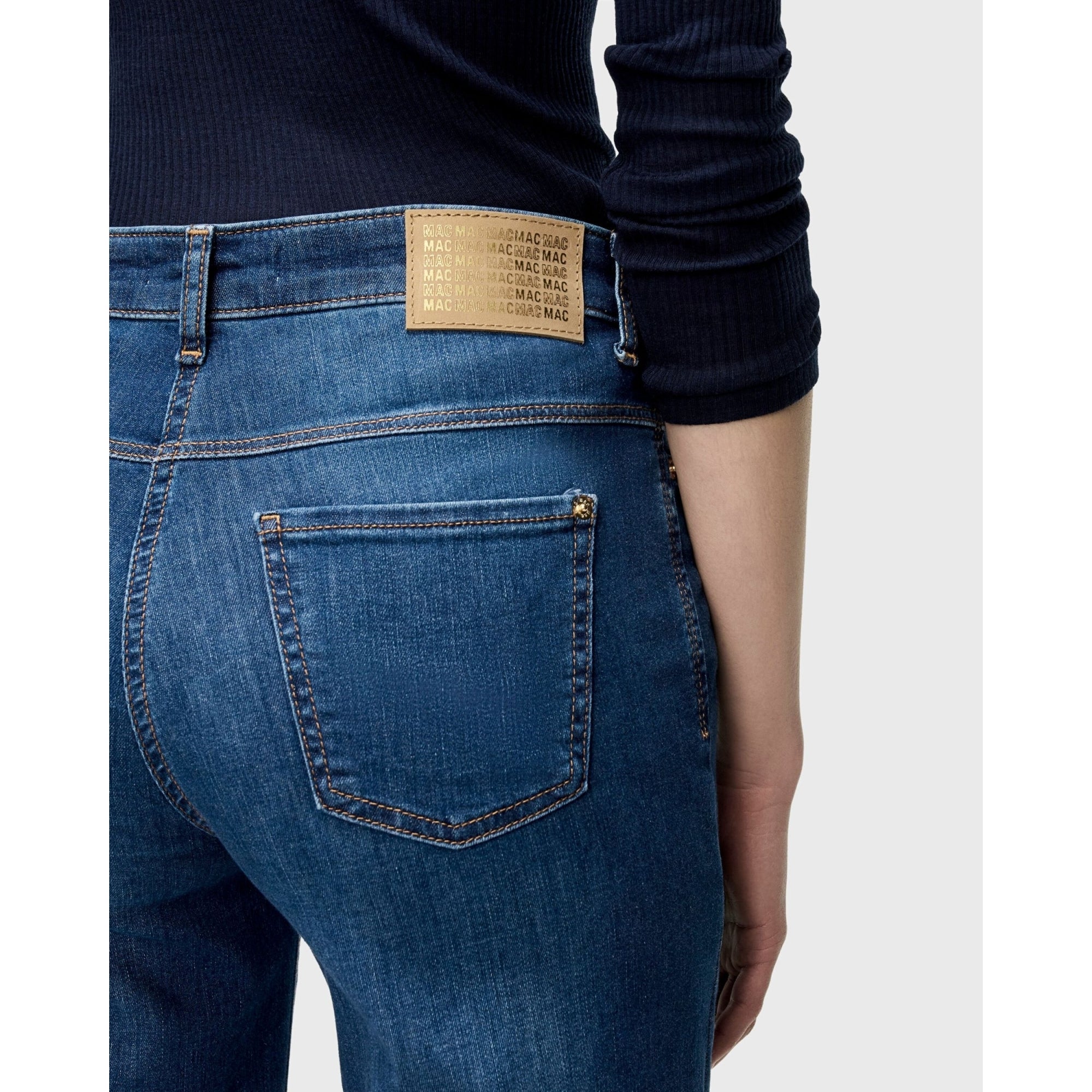 Mac Wide Leg Soft Cotton Denim Jean D620 Fashion Blue 30L